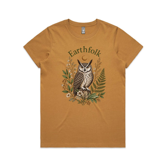 Womens Owl Graphic T-Shirt - Earthfolk t-shirts