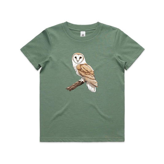 Kid's Earthfolk T-shirt - Barn Owl