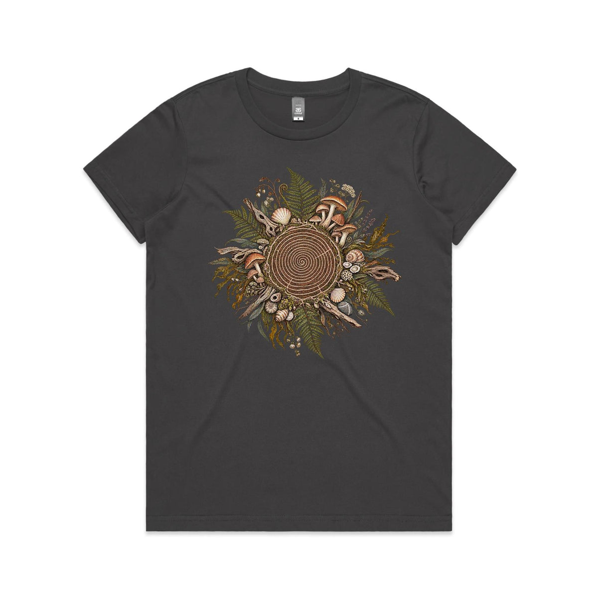 Women's Living Spiral Graphic T-Shirt | Earthfolk Nature T-shirts