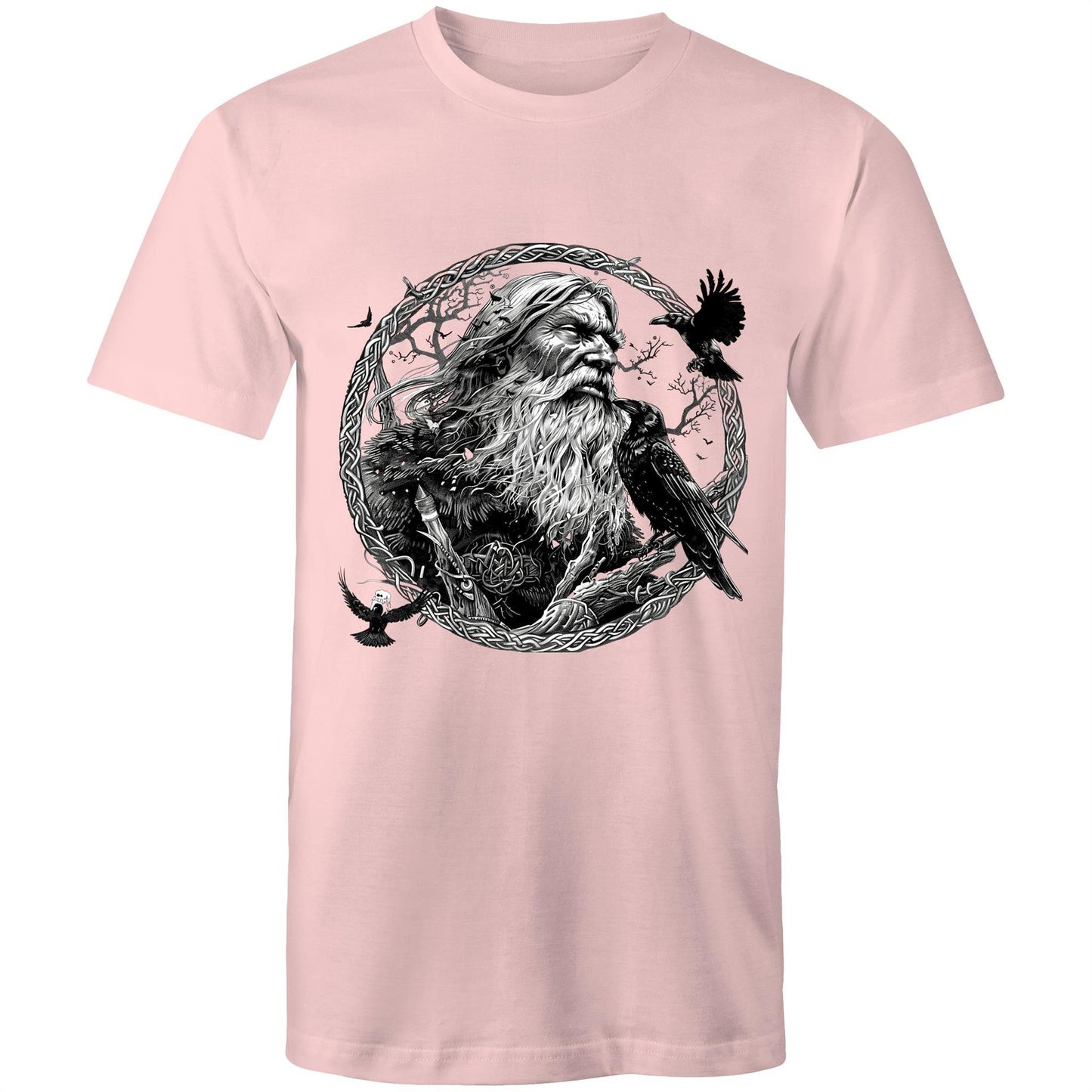 Earthfolk Printed T shirt - Mens Relaxed Fit - Odin - The Crescent Moon