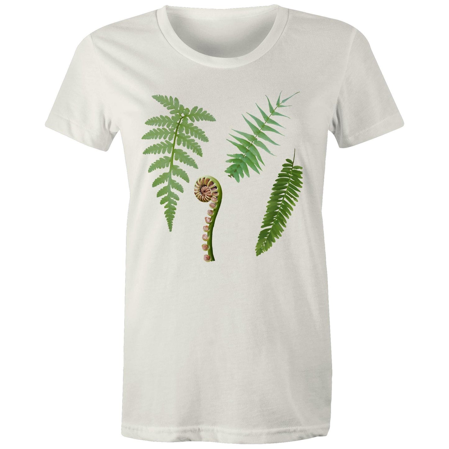 Women's Earthfolk T shirt -Ferns