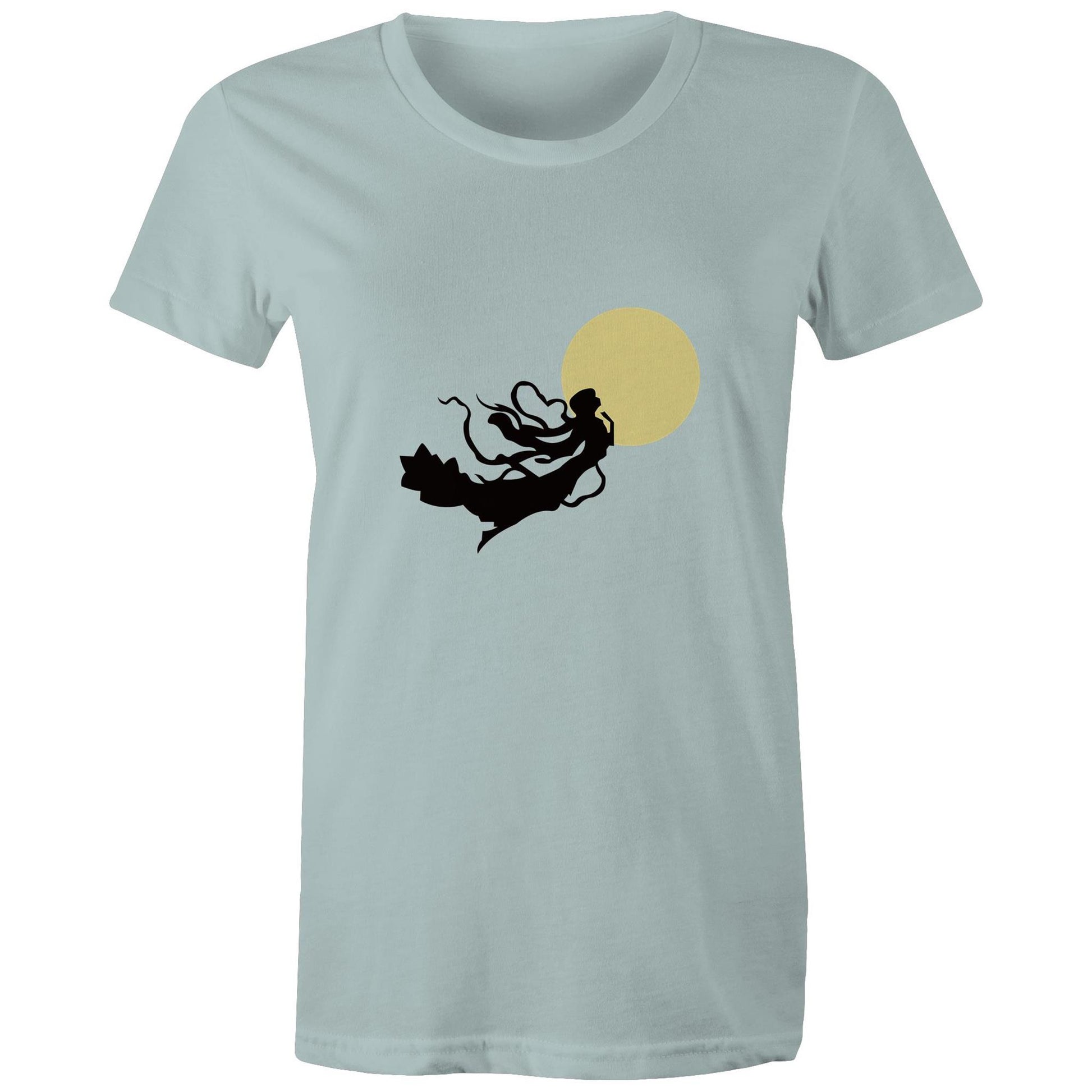 Women's Earthfolk T shirt - Autumn Goddess - The Crescent Moon