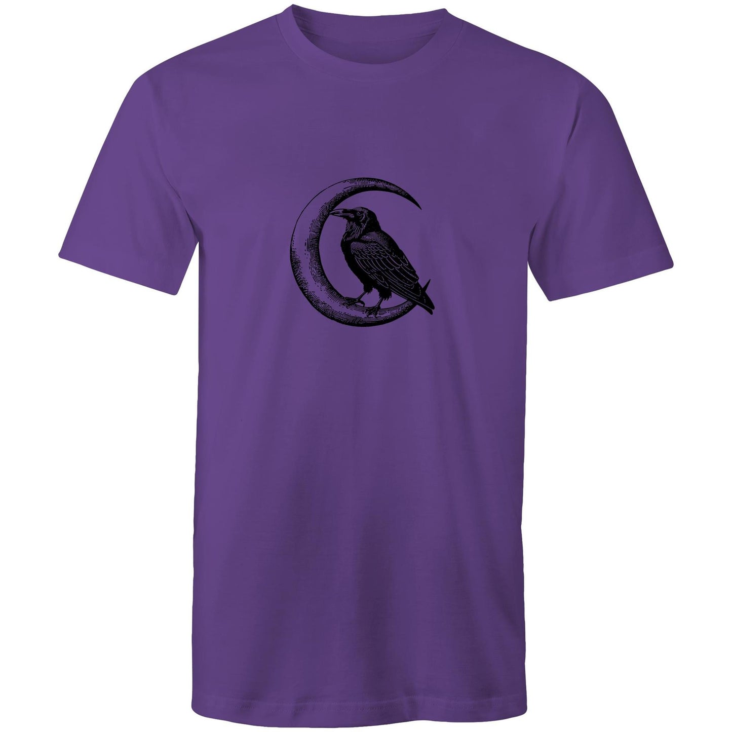Men's Crow T-Shirt | Moon & Bird Graphic Tee