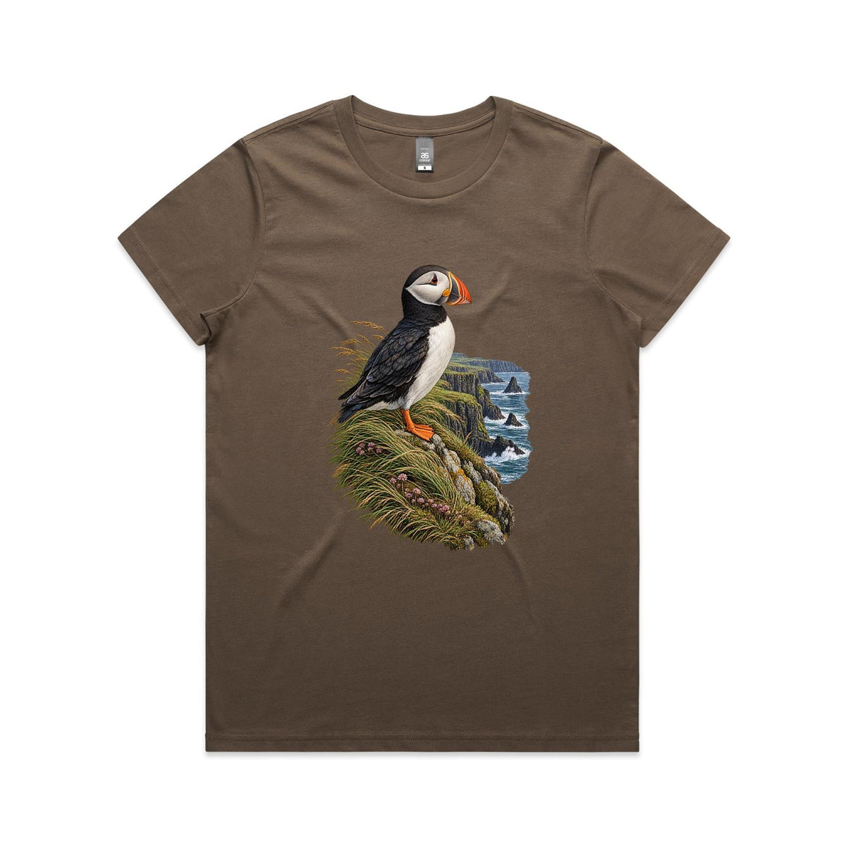 Women's Puffin Coastal Graphic T-shirt | Earthfolk
