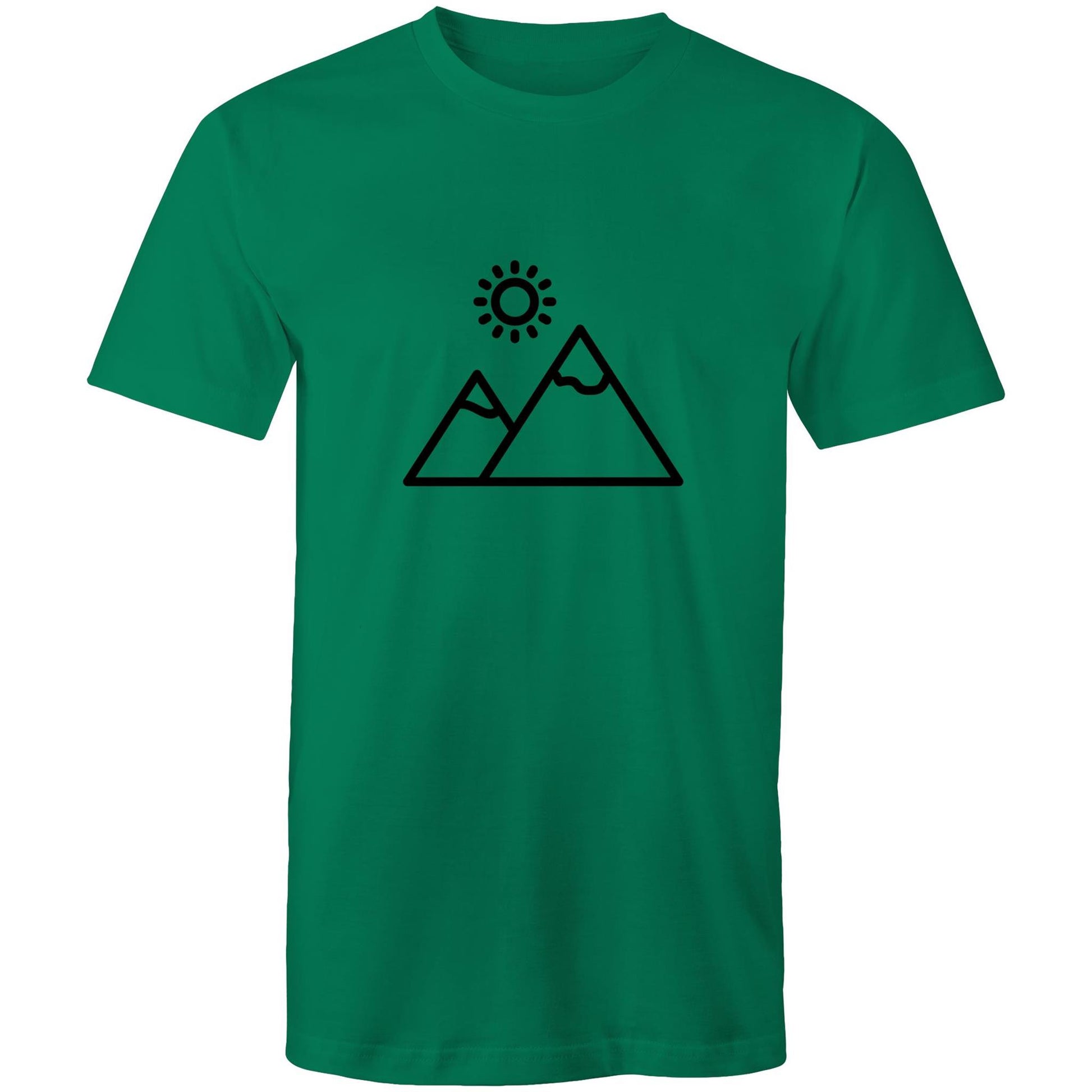 Men's Earthfolk T shirt - Monchrome Mountain - The Crescent Moon