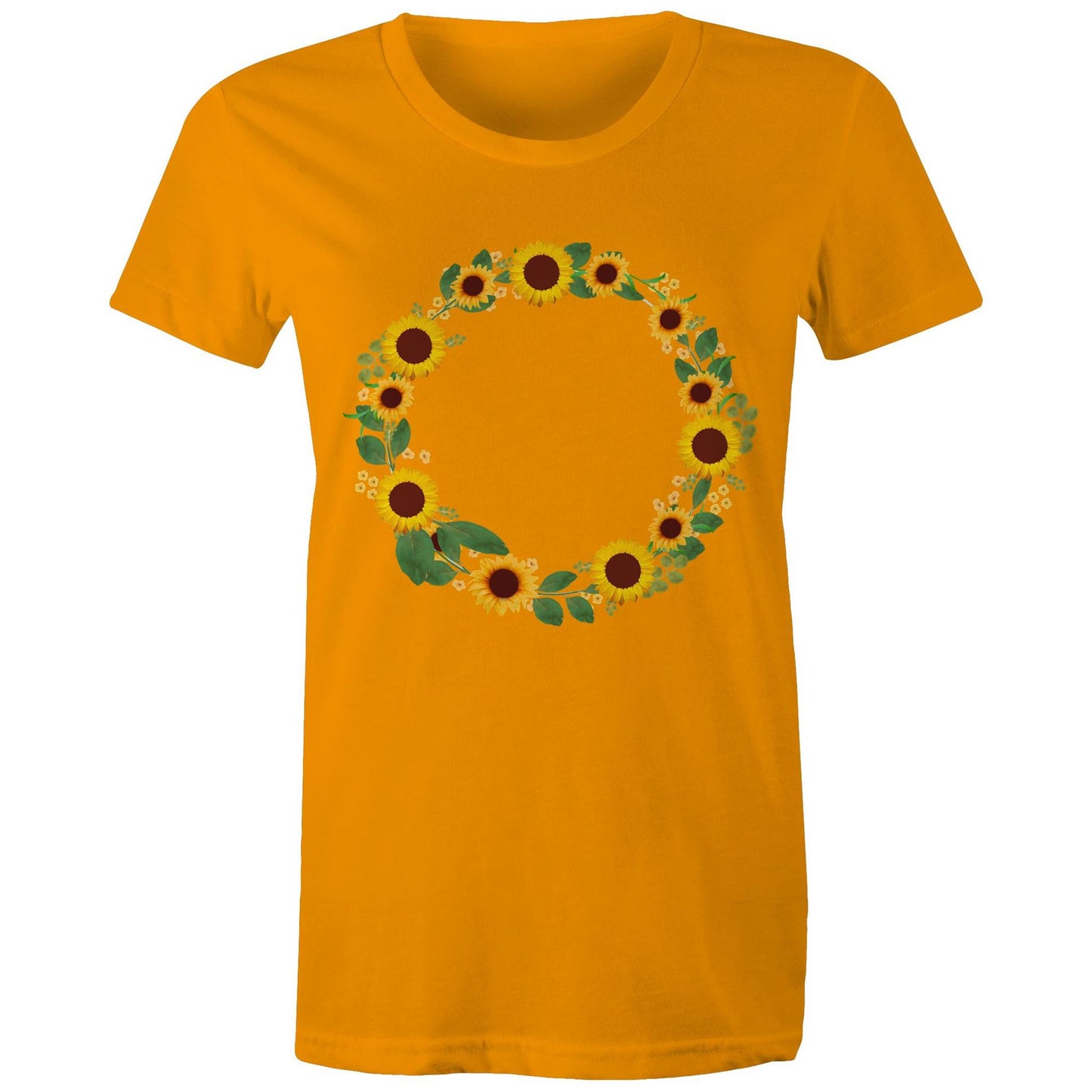 Women's Earthfolk T shirt - Sunflower Fairy Ring