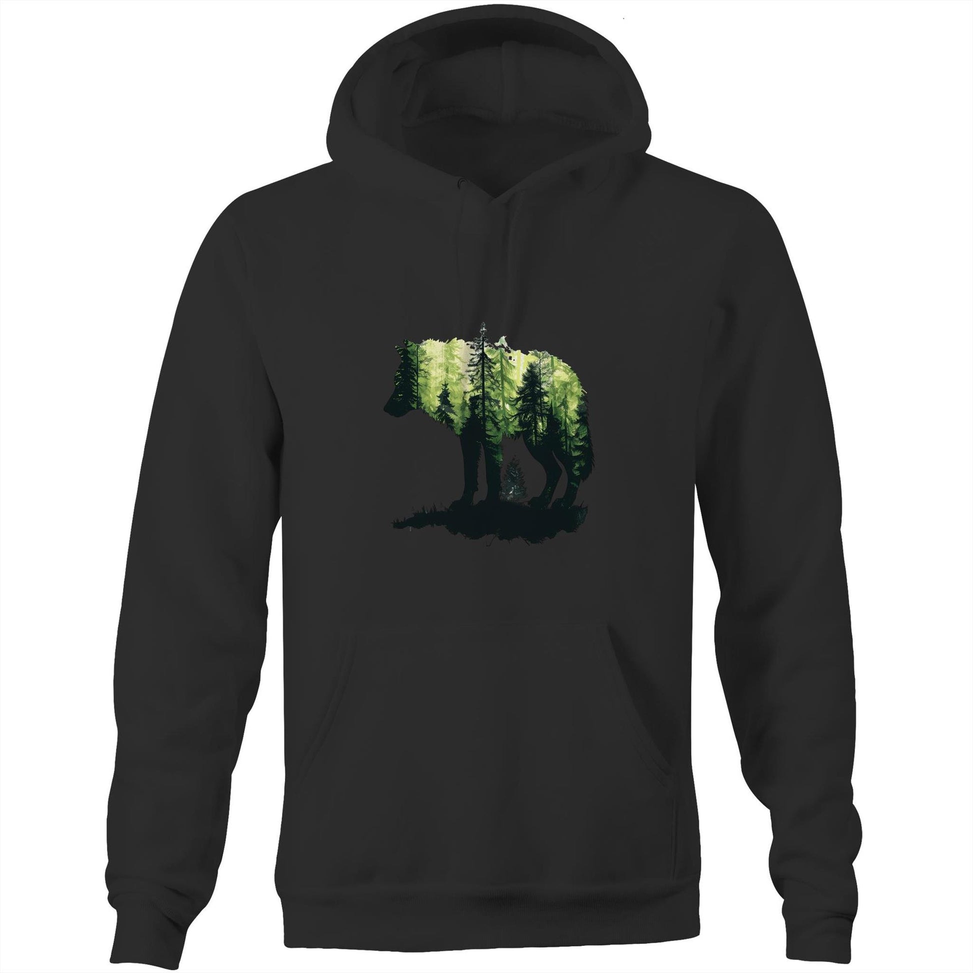 Unisex Earthfolk Hoodie - Forest Wolf - The Crescent Moon