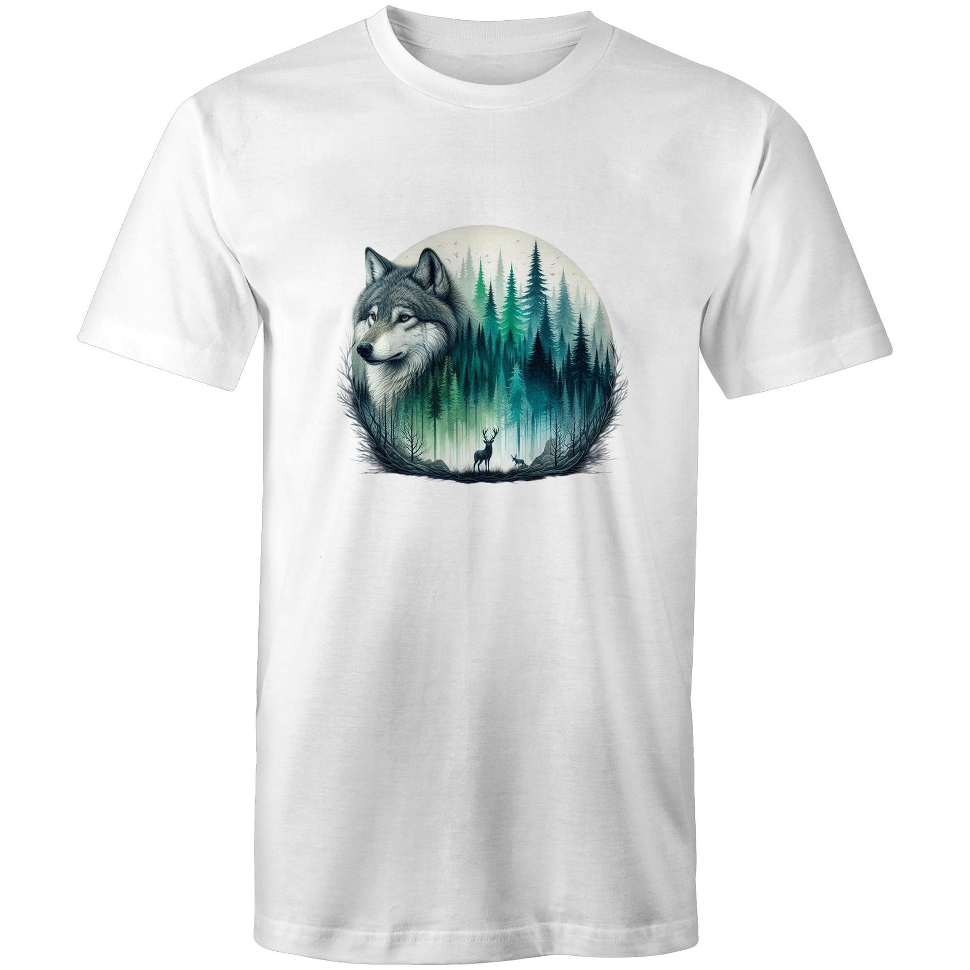Men's Earthfolk T shirt - Wolf Landscape