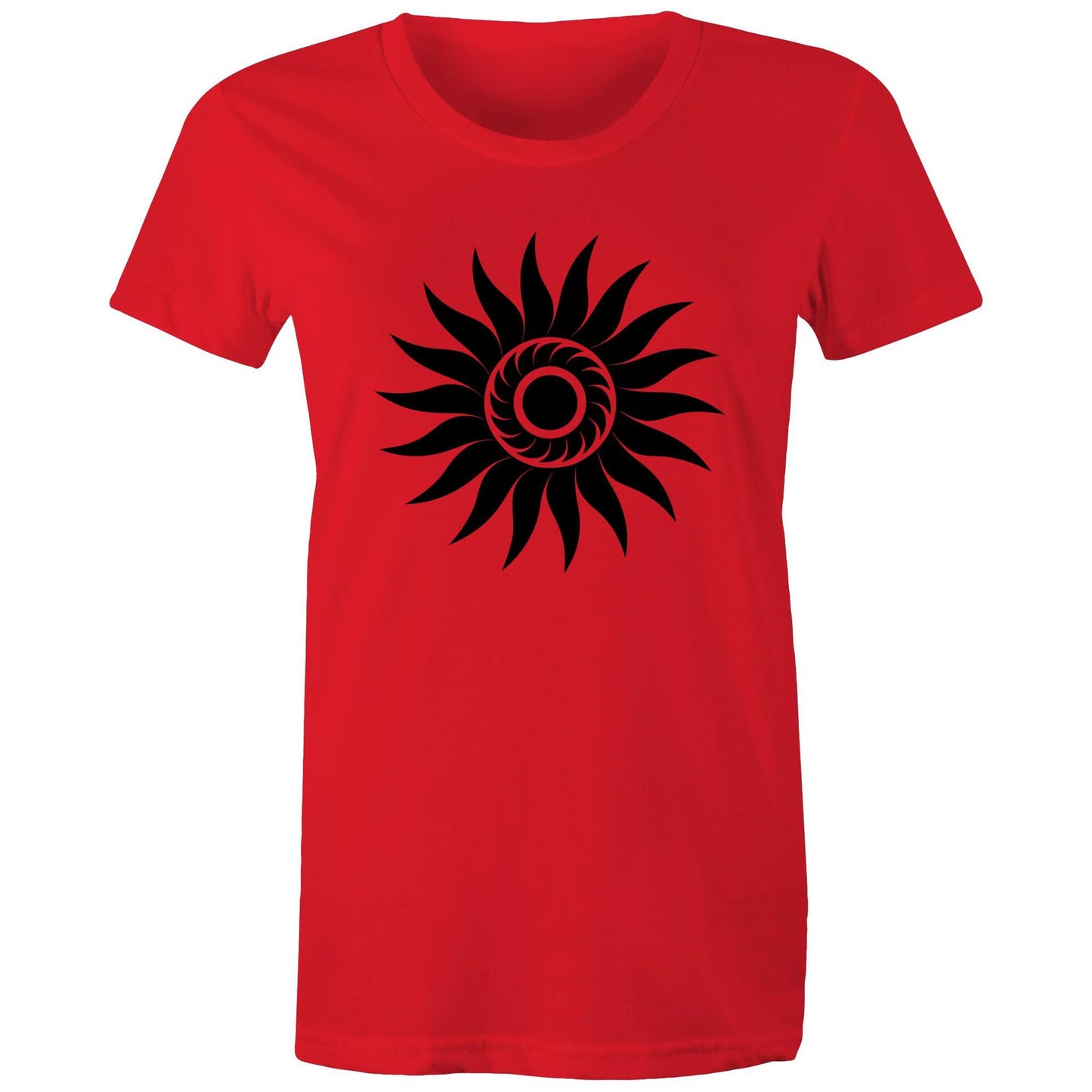 Women's Earthfolk T shirt - Spiral Sun