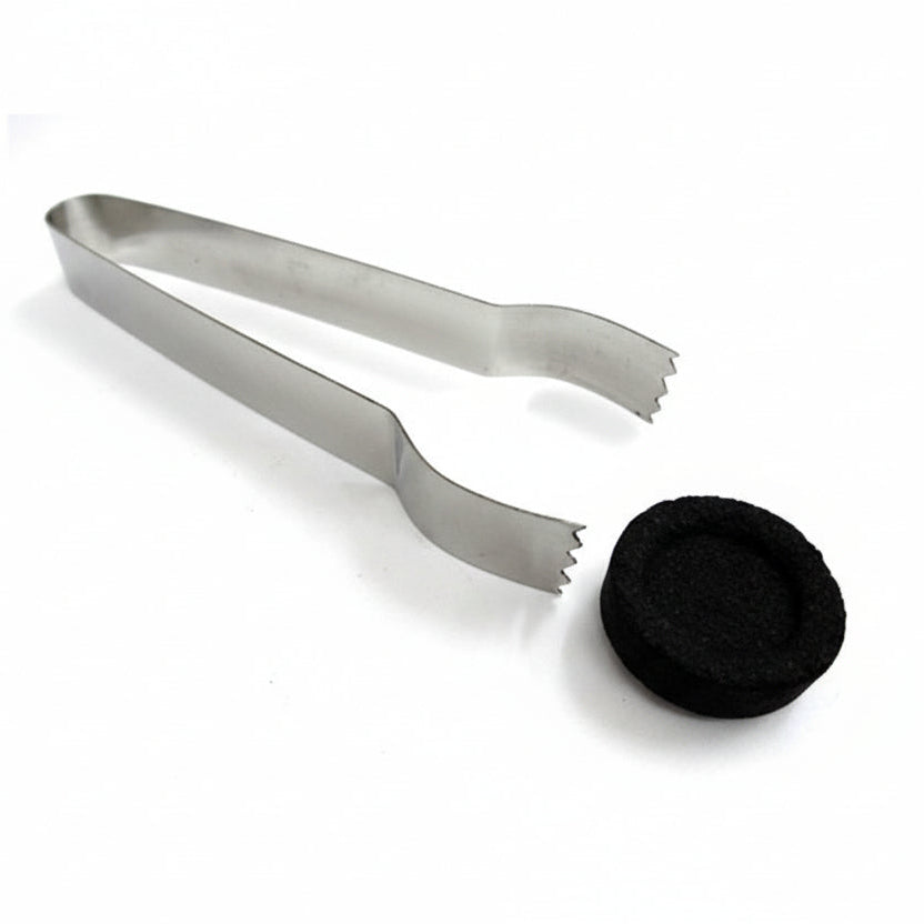 stainless steel tongs for charcoal when burning resins and incense