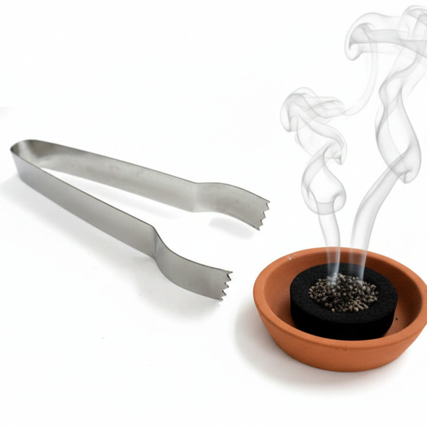 tongs for charcoal incense burning