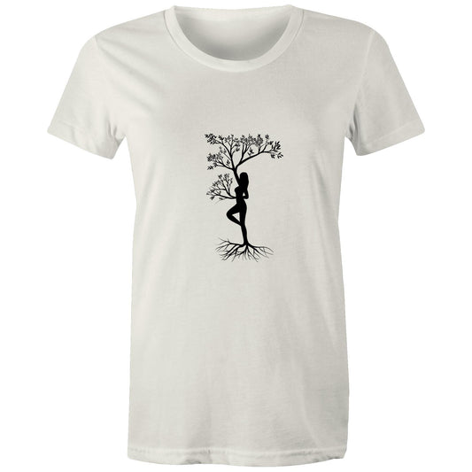 Women's Organic Earthfolk T shirt - Connected - The Crescent Moon