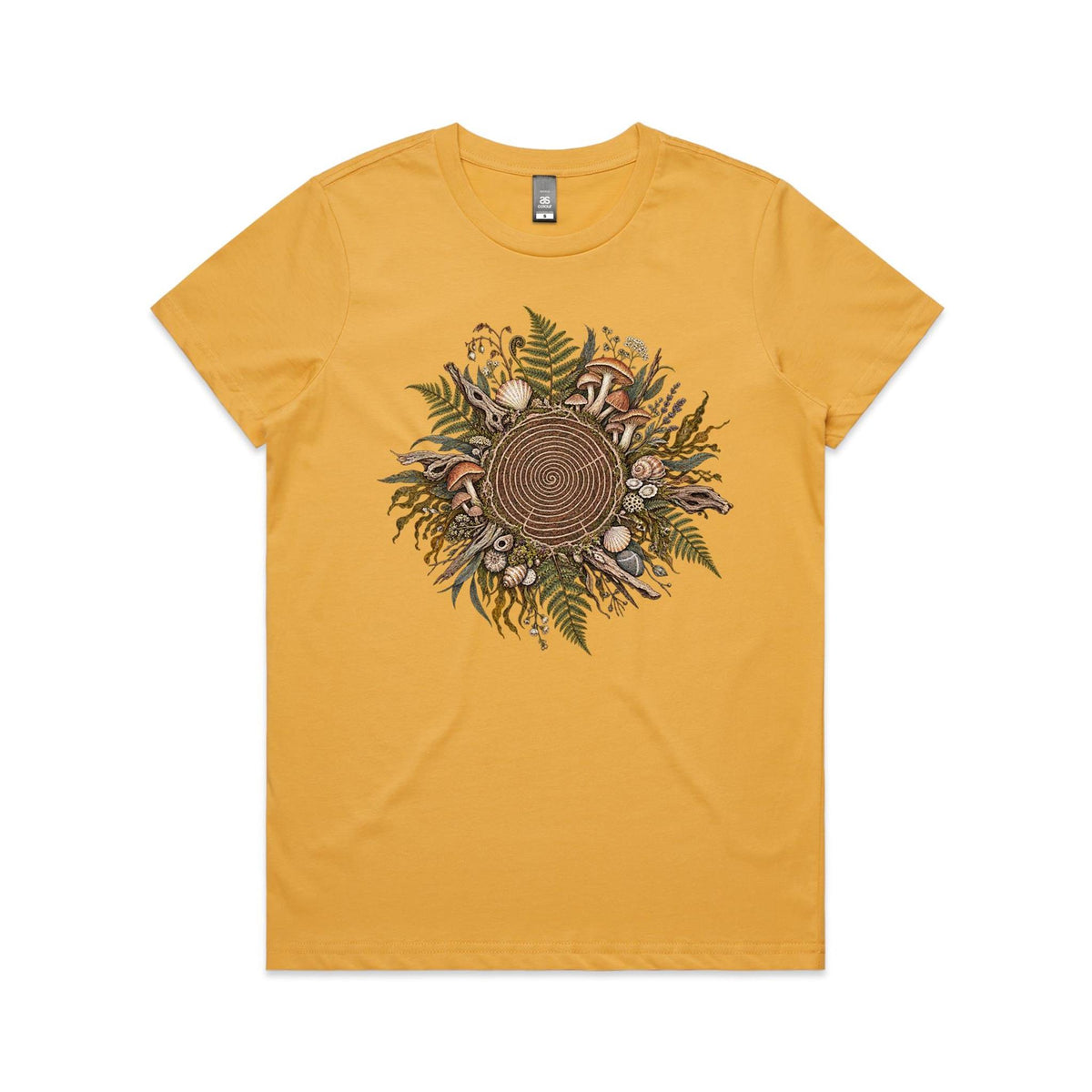 Women's Living Spiral Graphic T-Shirt | Earthfolk Nature T-shirts