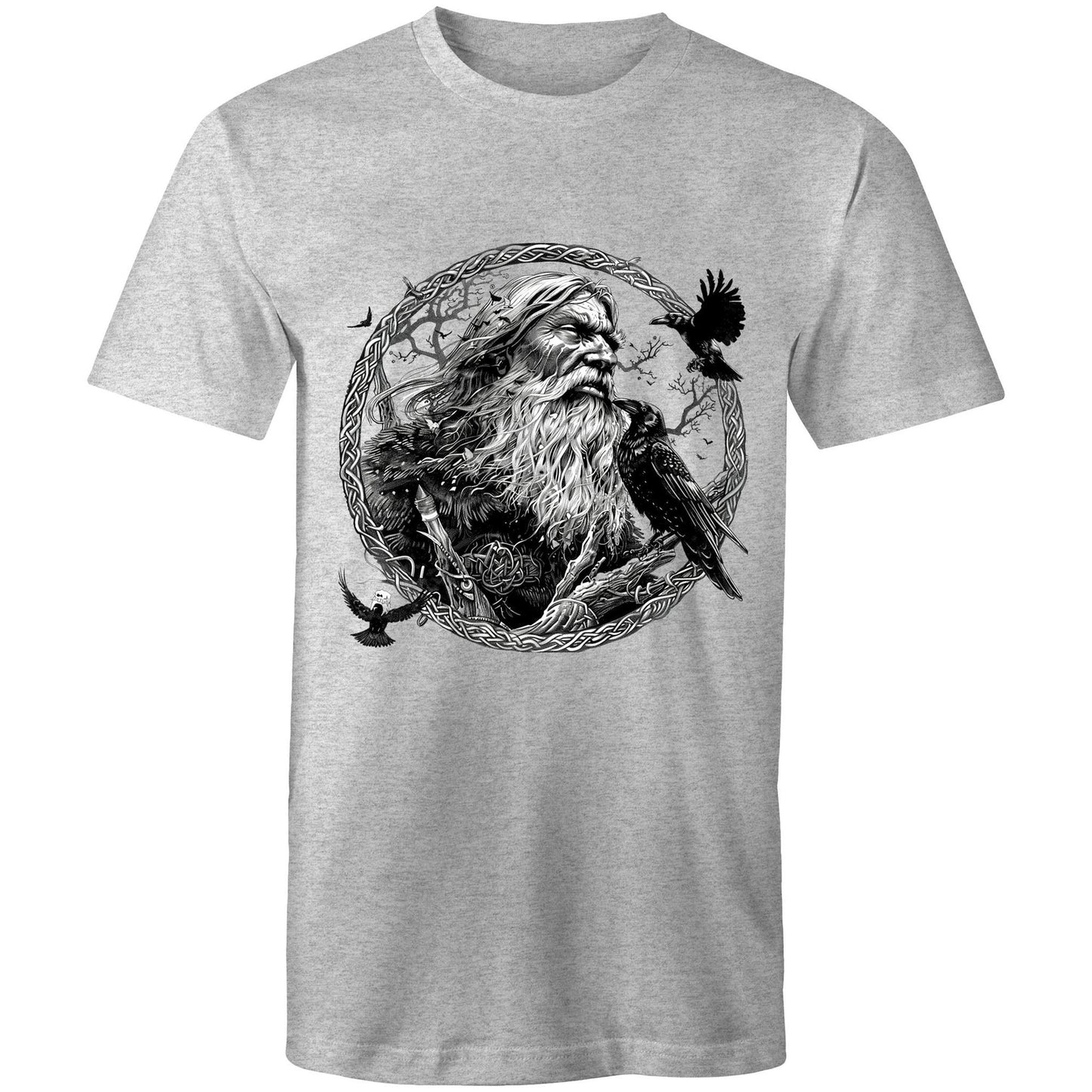 Earthfolk Printed T shirt - Mens Relaxed Fit - Odin - The Crescent Moon