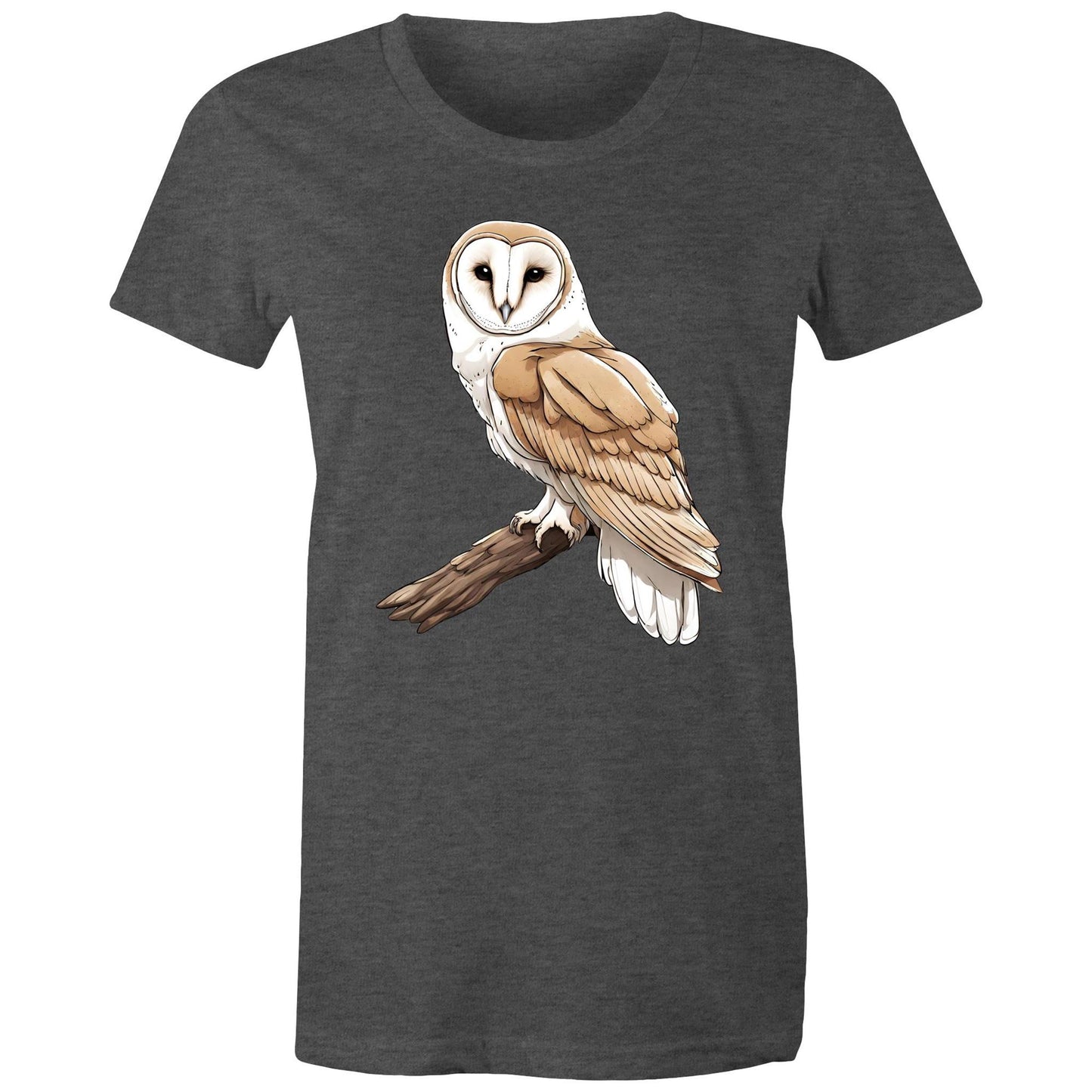 Women's Earthfolk Printed T shirt - Barn Owl