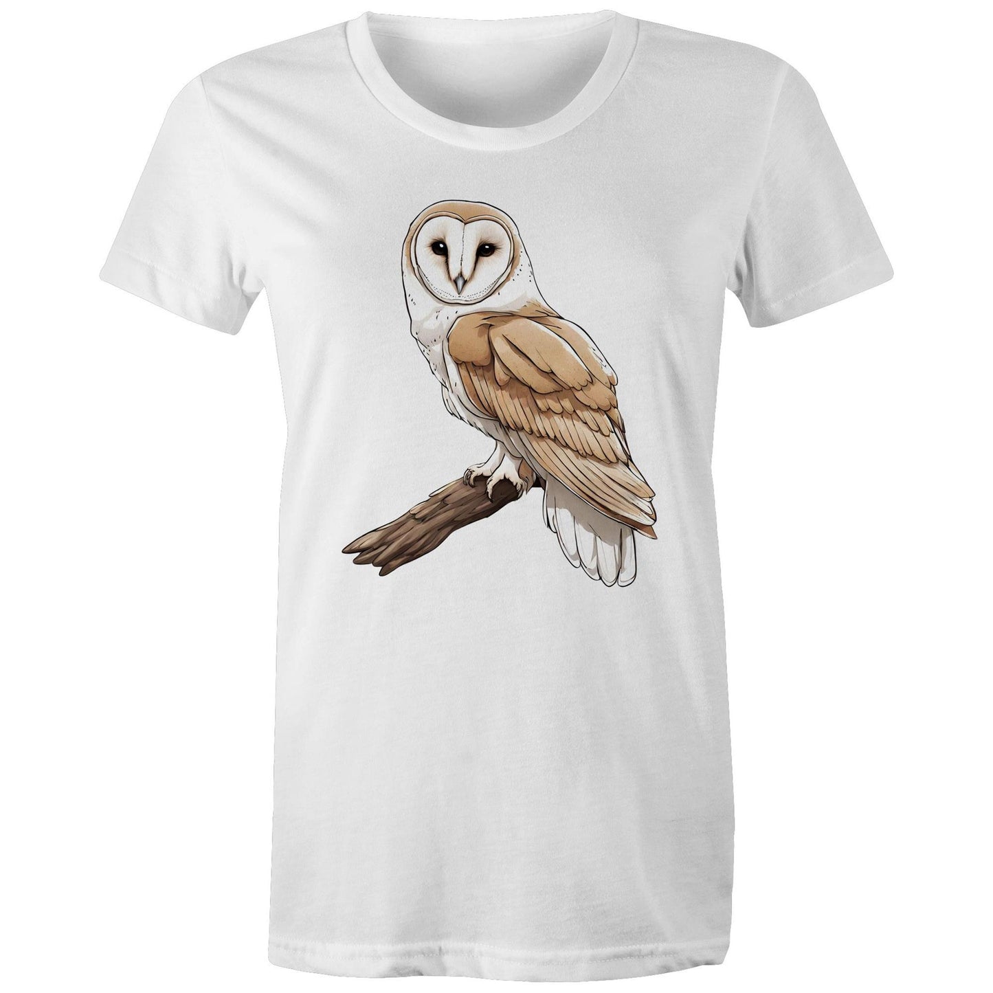 Women's Earthfolk Printed T shirt - Barn Owl