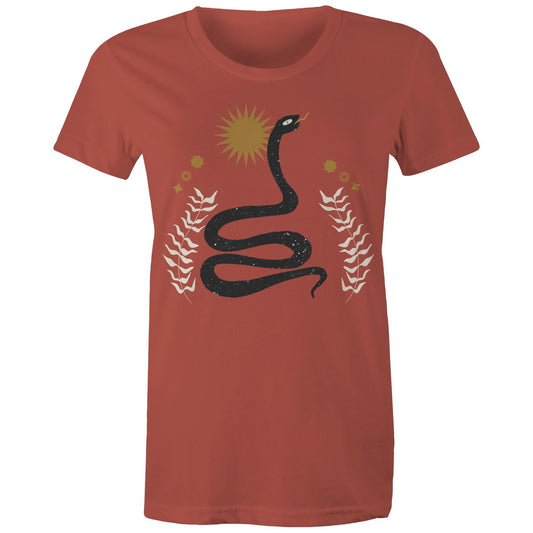 Women's Earthfolk T shirt - Boho Snake