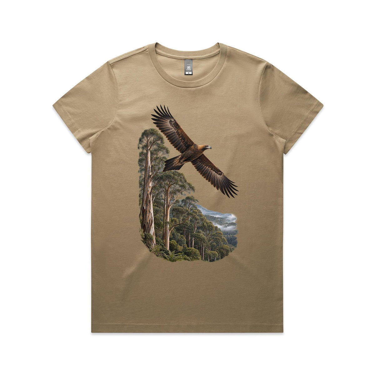 Women's Wedge Tail Eagle Graphic Printed T-shirt