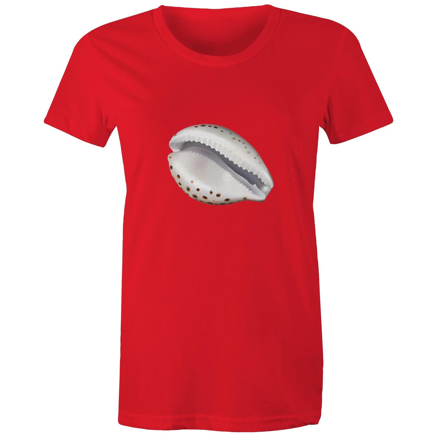 Women's Earthfolk T shirt - Cowrie Shell - The Crescent Moon