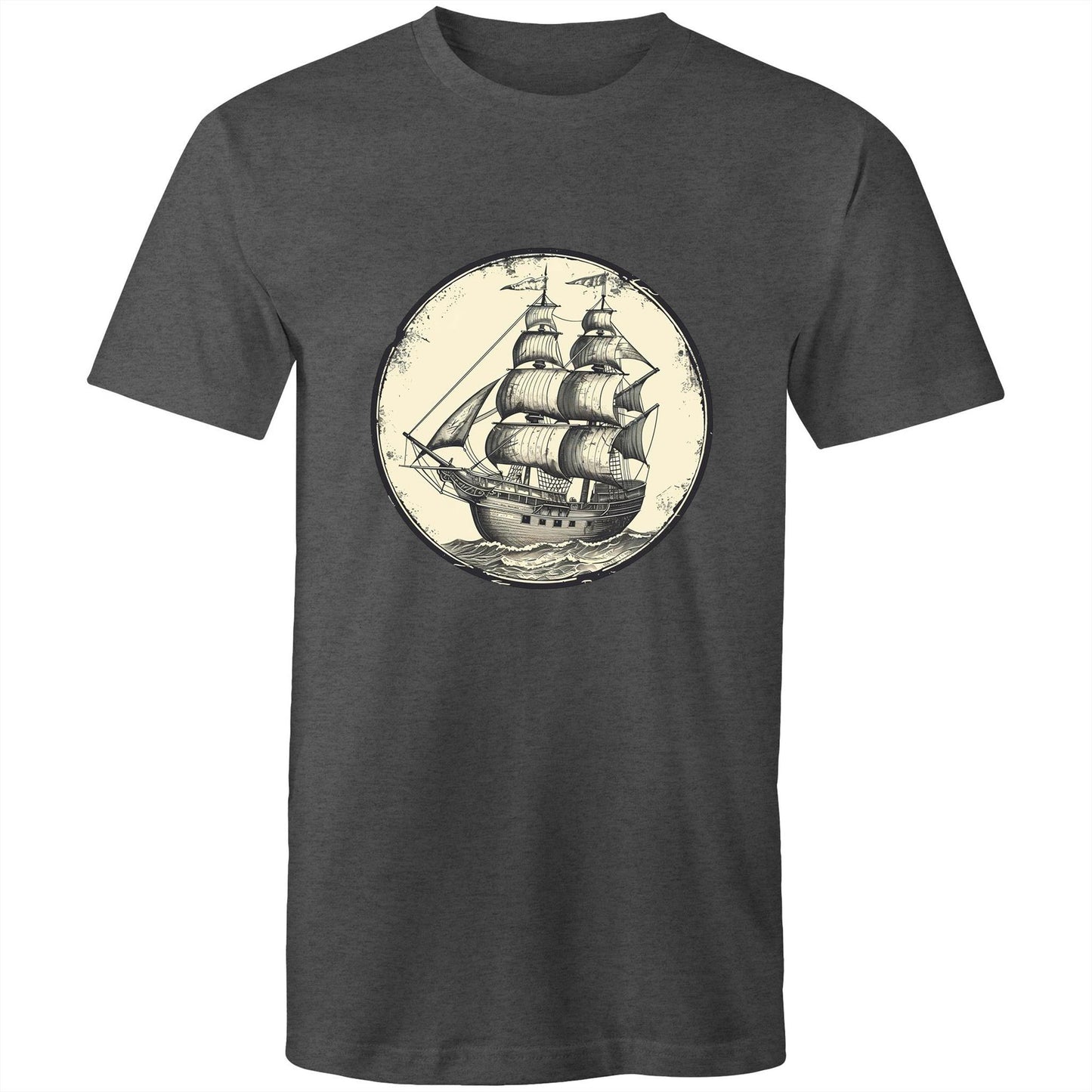 Men's Earthfolk T shirt - Tall Ship Graphic T-shirt