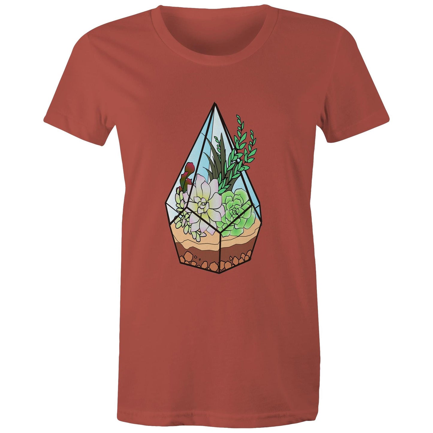 Women's Earthfolk Printed T shirt - Terrarium