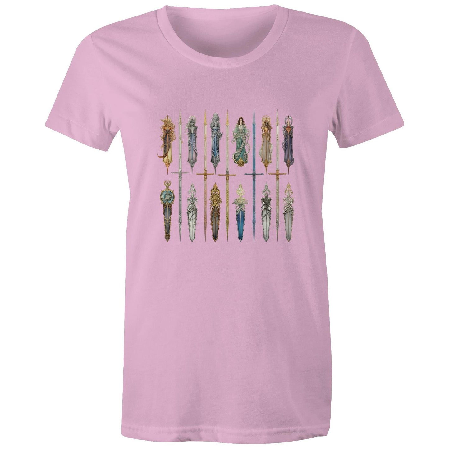 Women's Earthfolk T shirt - Queen Of Swords