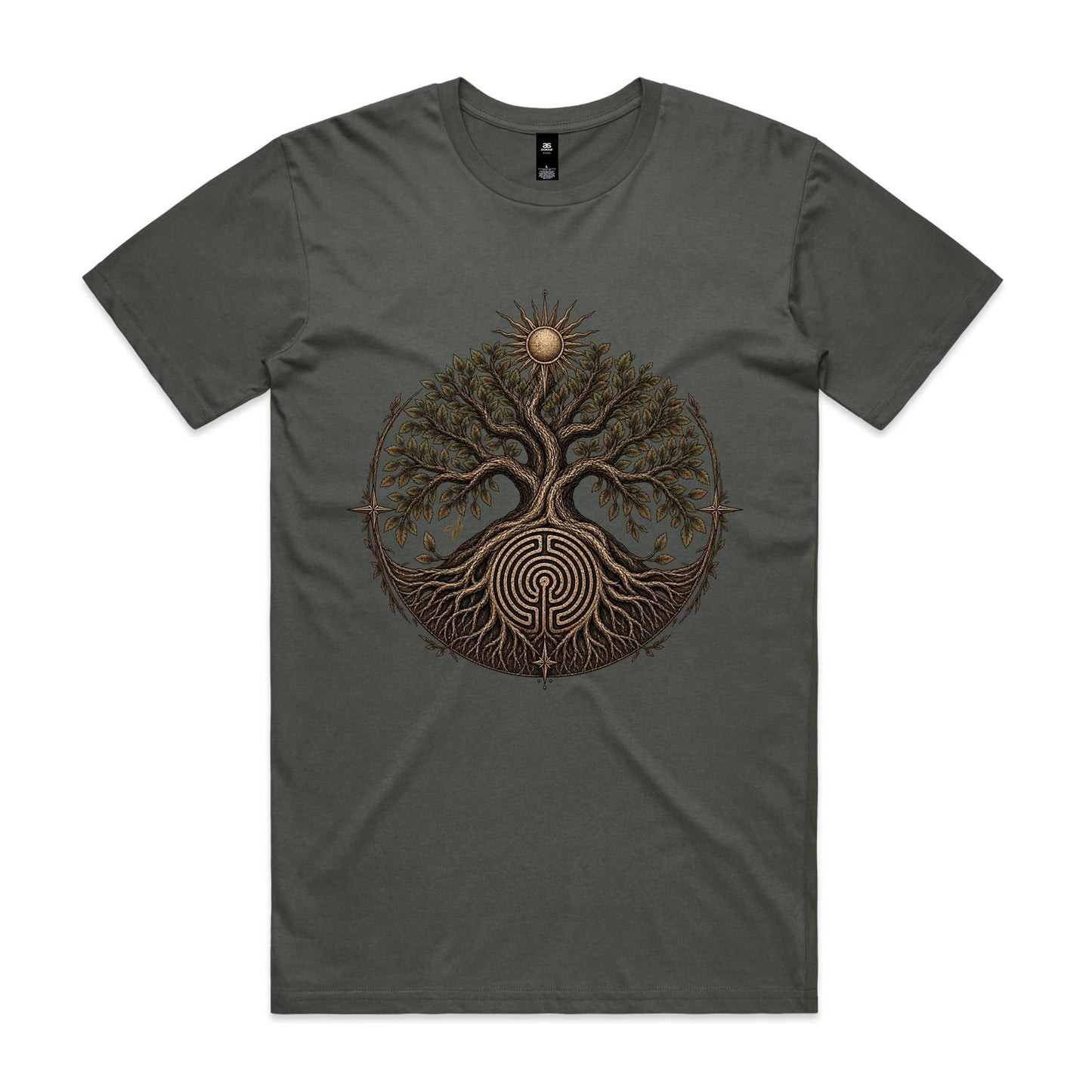 Men's Tree of Life Labyrinth Graphic T-Shirt | Earthfolk