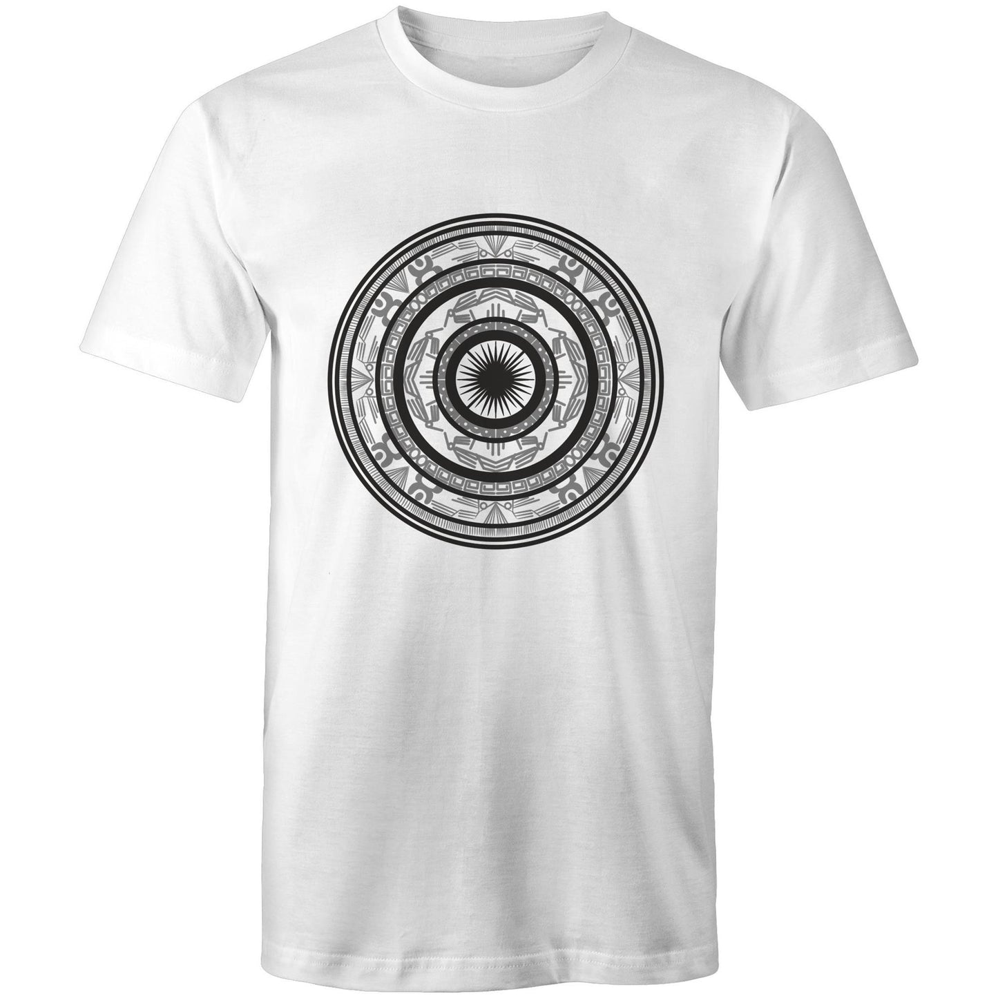 Men's Earthfolk T shirt - Totem Drum - The Crescent Moon