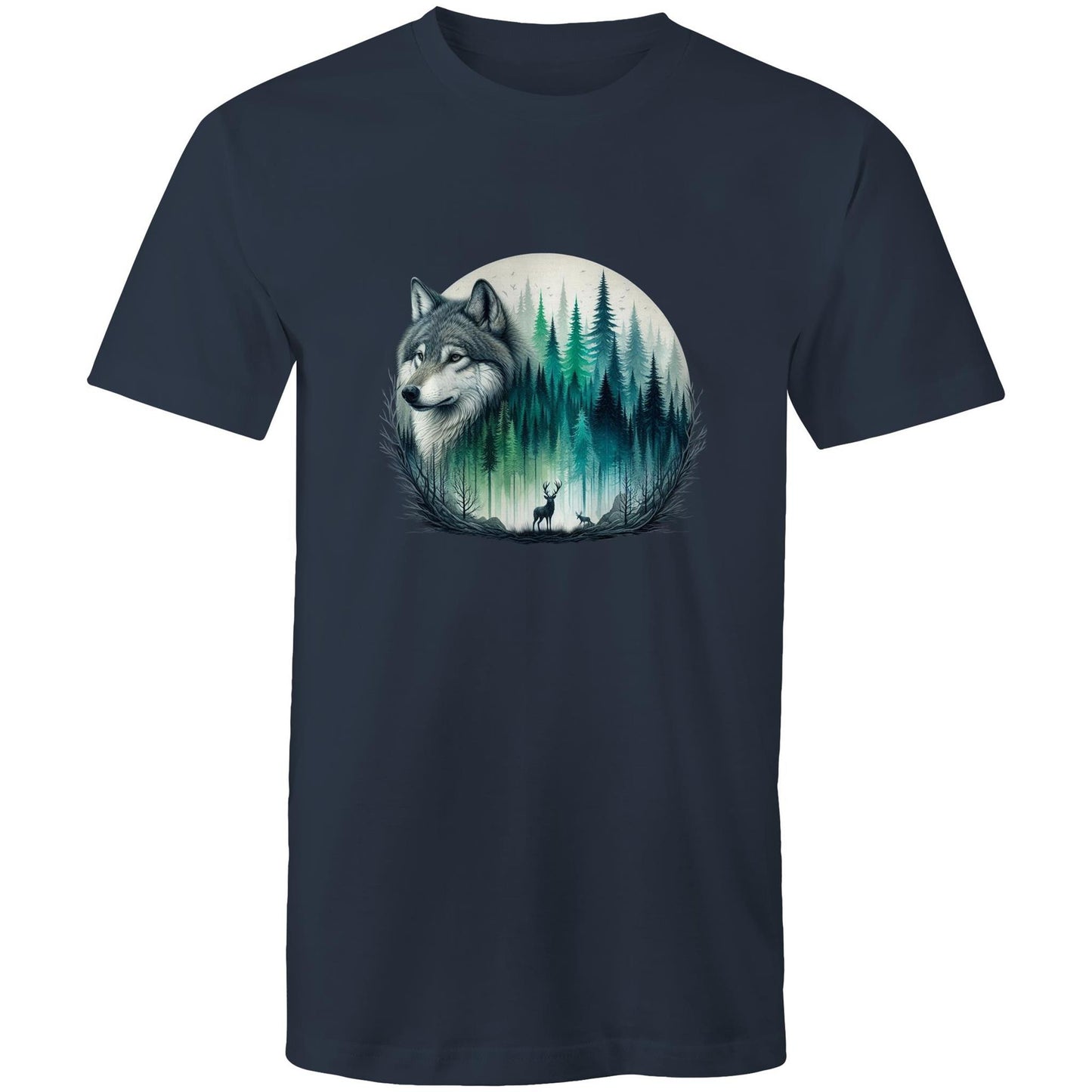 Men's Earthfolk T shirt - Wolf Landscape