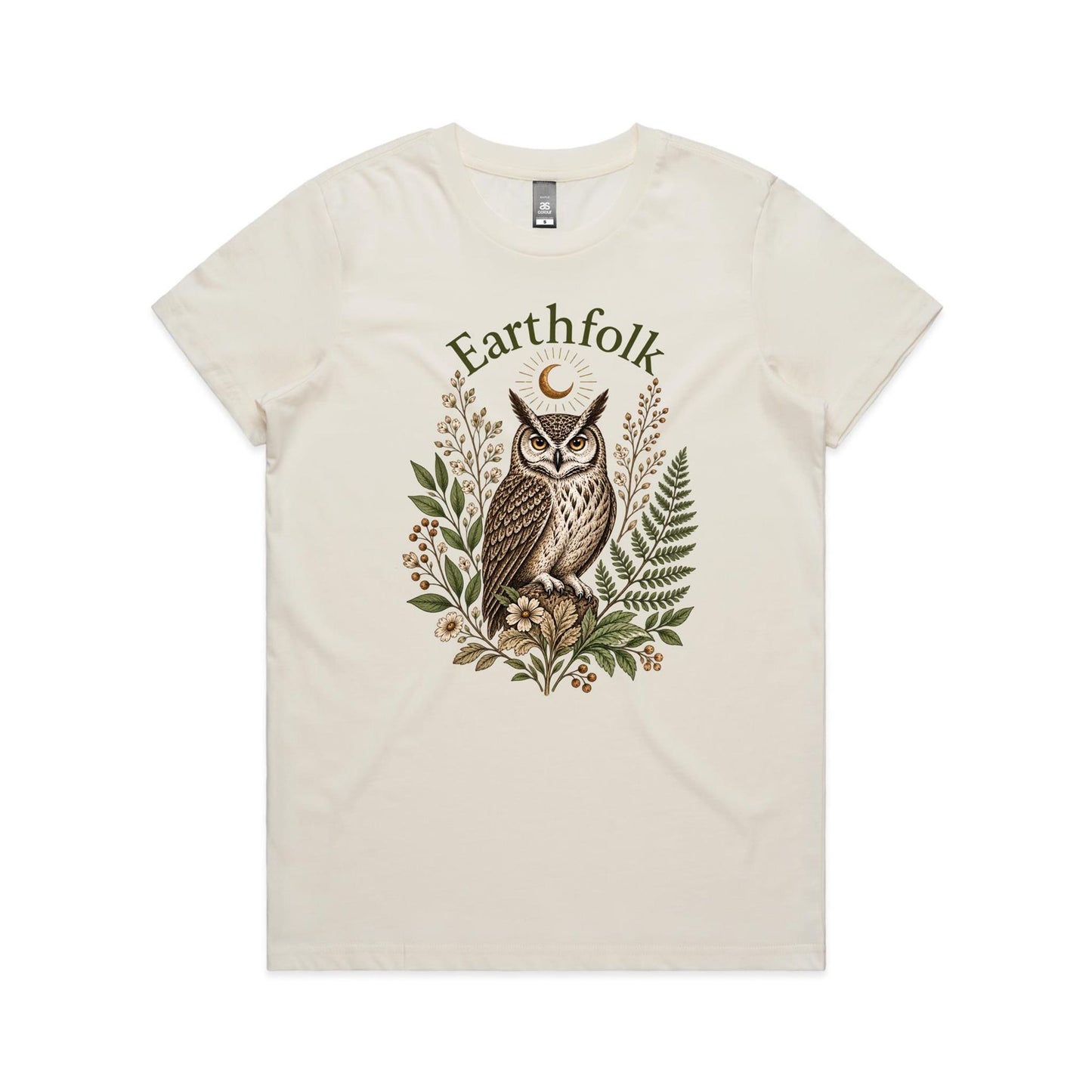 Womens Owl Graphic T-Shirt - Earthfolk t-shirts