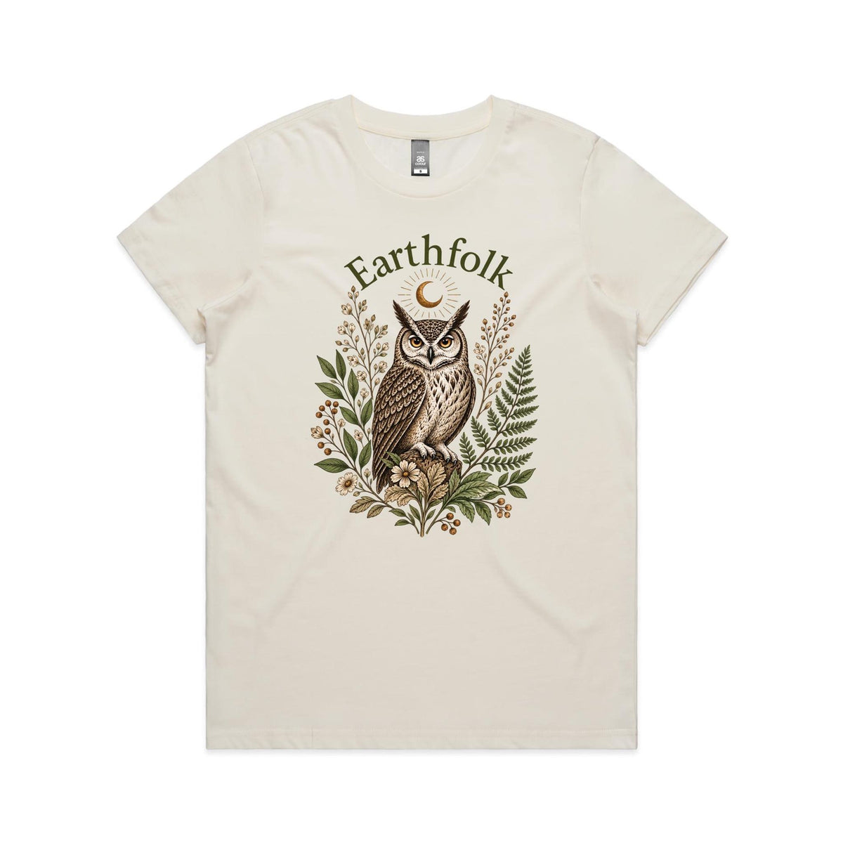 Womens Owl Graphic T-Shirt - Earthfolk t-shirts