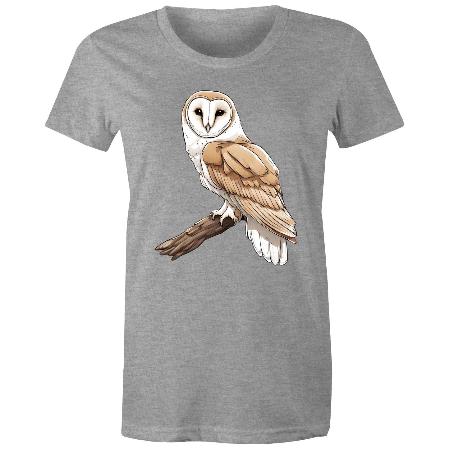 Women's Earthfolk Printed T shirt - Barn Owl