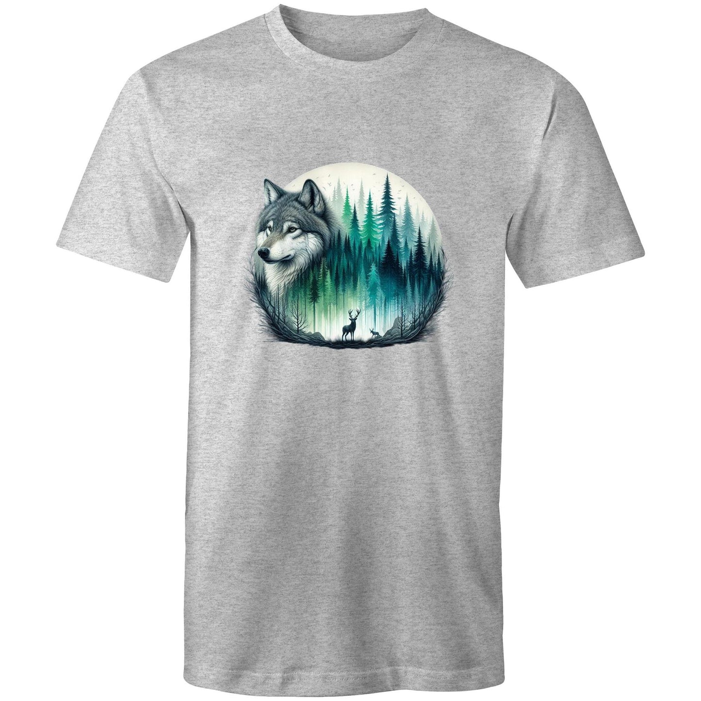 Men's Earthfolk T shirt - Wolf Landscape