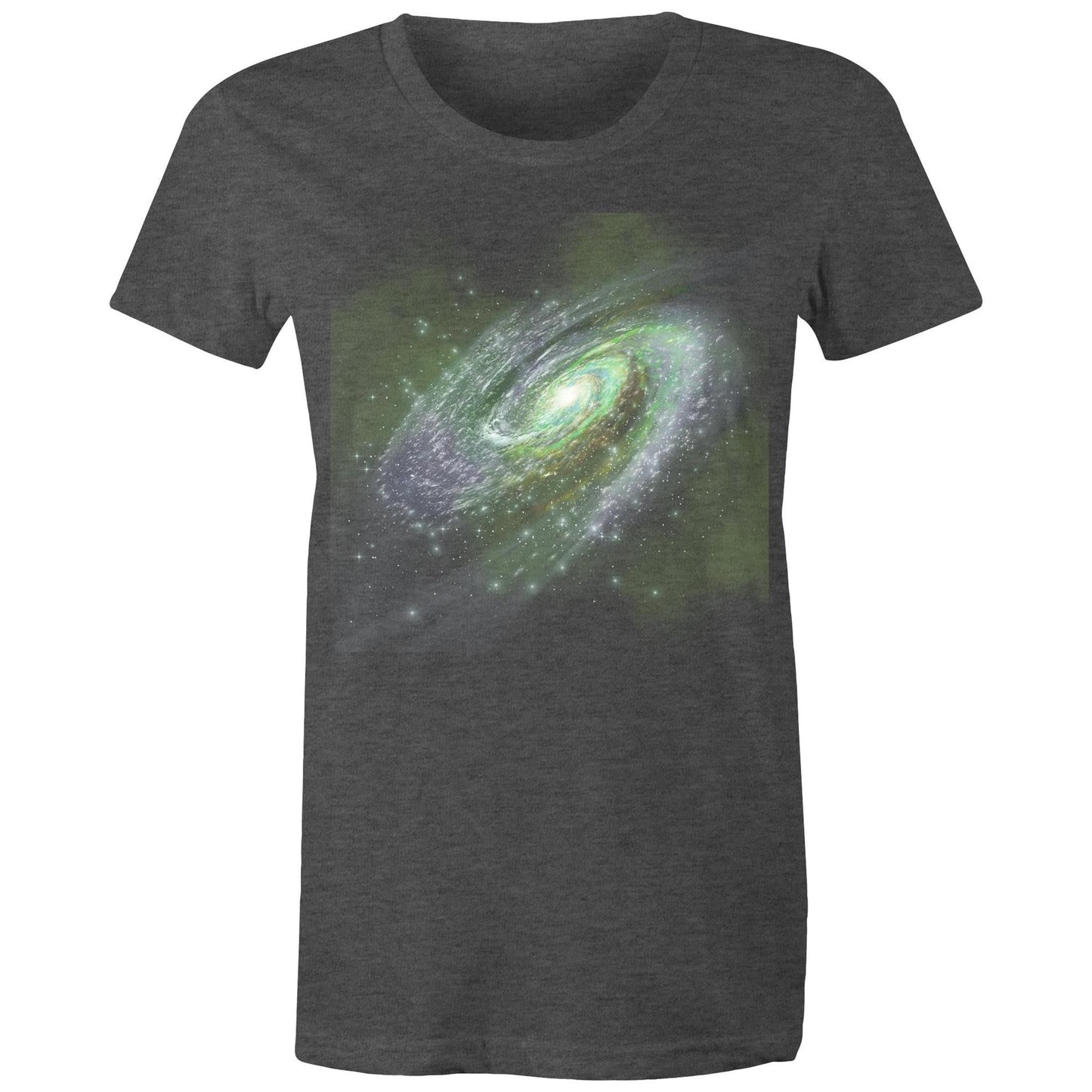 Women's Earthfolk Printed T shirt - Green Galaxy