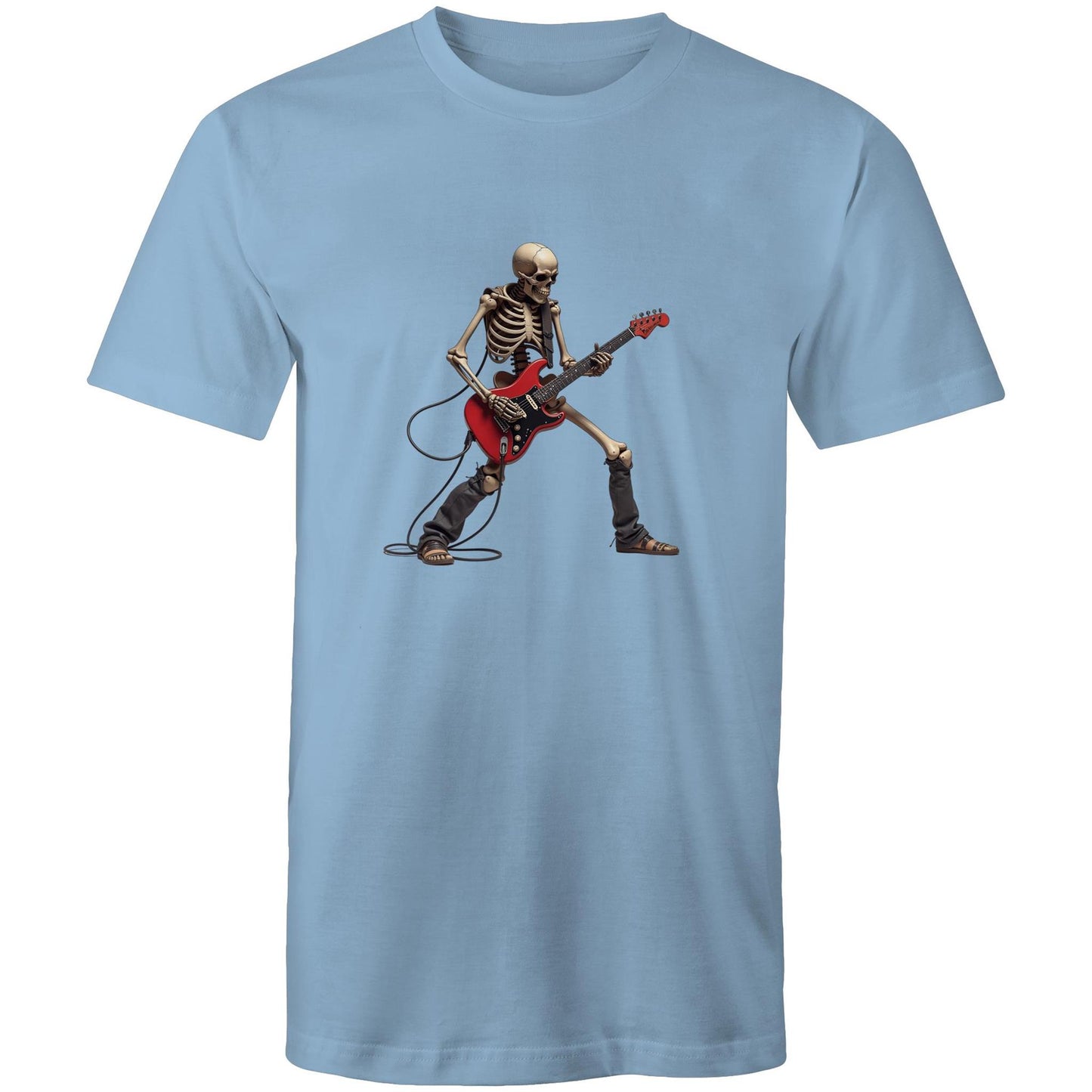 Men's Skeleton Guitar T-Shirt | Rock Graphic Tee