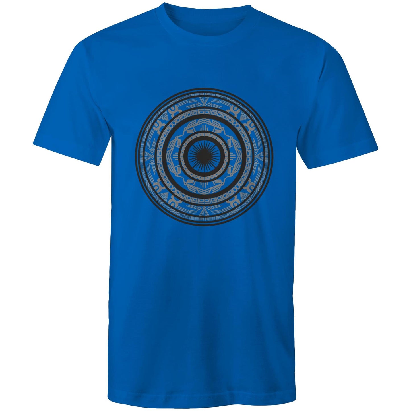 Men's Earthfolk T shirt - Totem Drum - The Crescent Moon