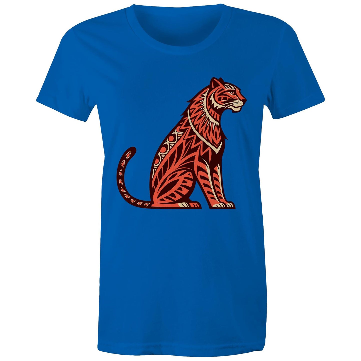 Women's Earthfolk Printed T shirt - Tribal Tiger