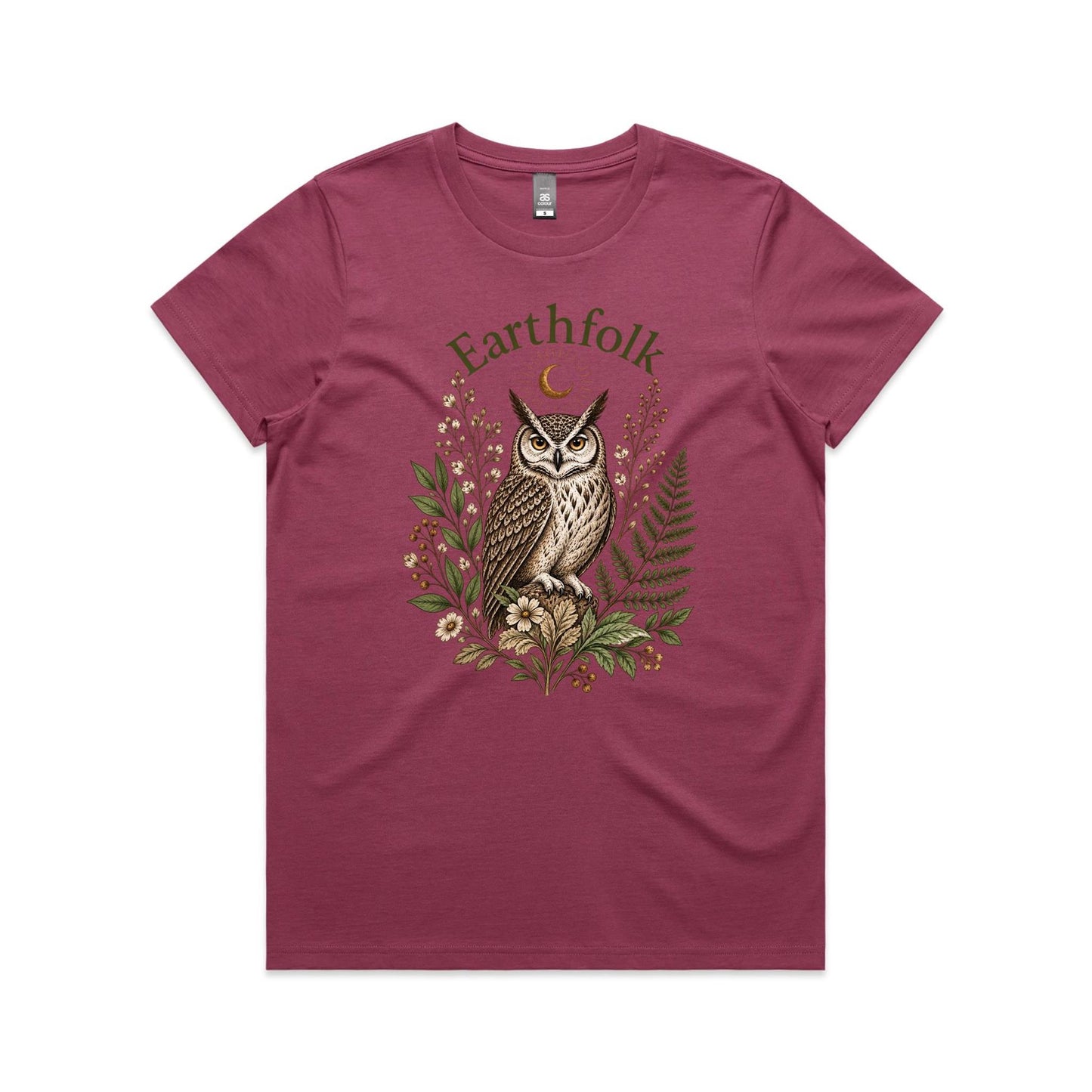 Womens Owl Graphic T-Shirt - Earthfolk t-shirts
