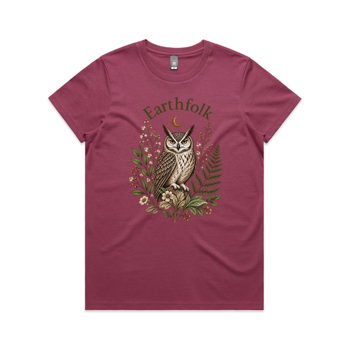 Womens Owl Graphic T-Shirt - Earthfolk t-shirts