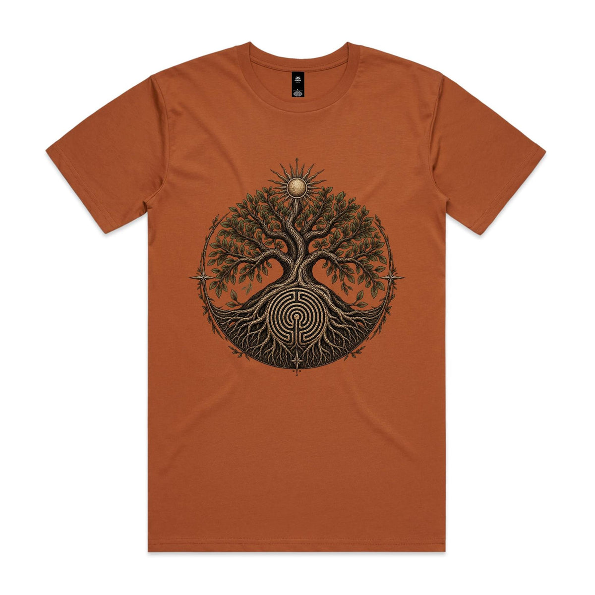 Men's Tree of Life Labyrinth Graphic T-Shirt | Earthfolk