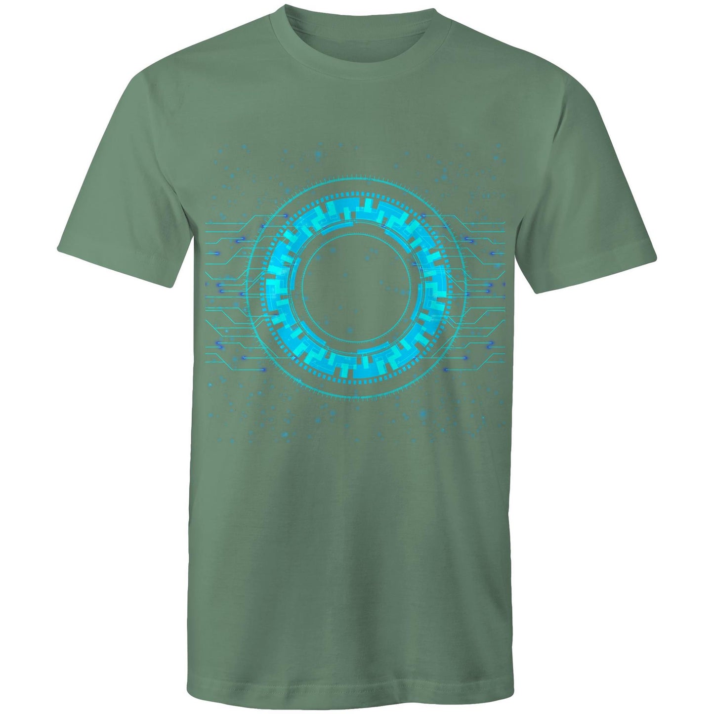Men's Earthfolk T shirt - Reality of Technology - The Crescent Moon