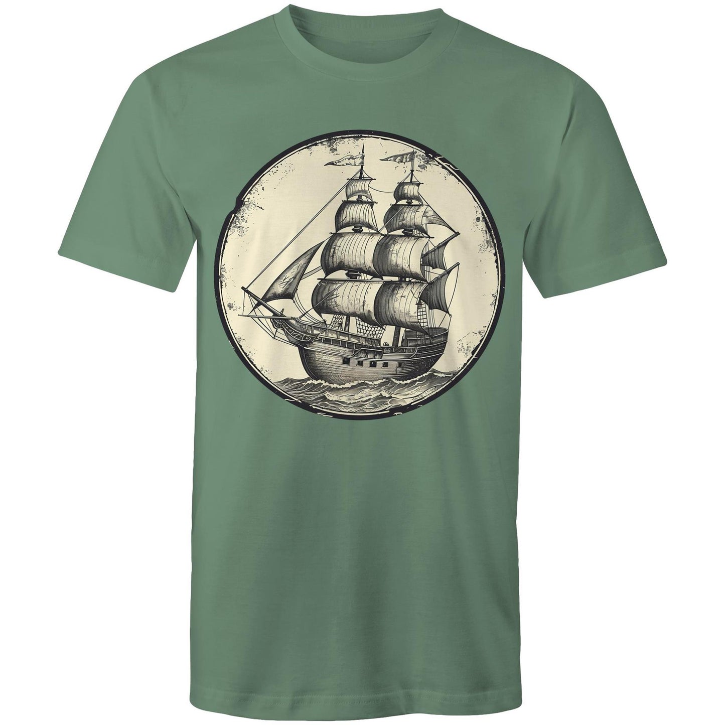 Men's Earthfolk Printed T shirt - Tall Ship