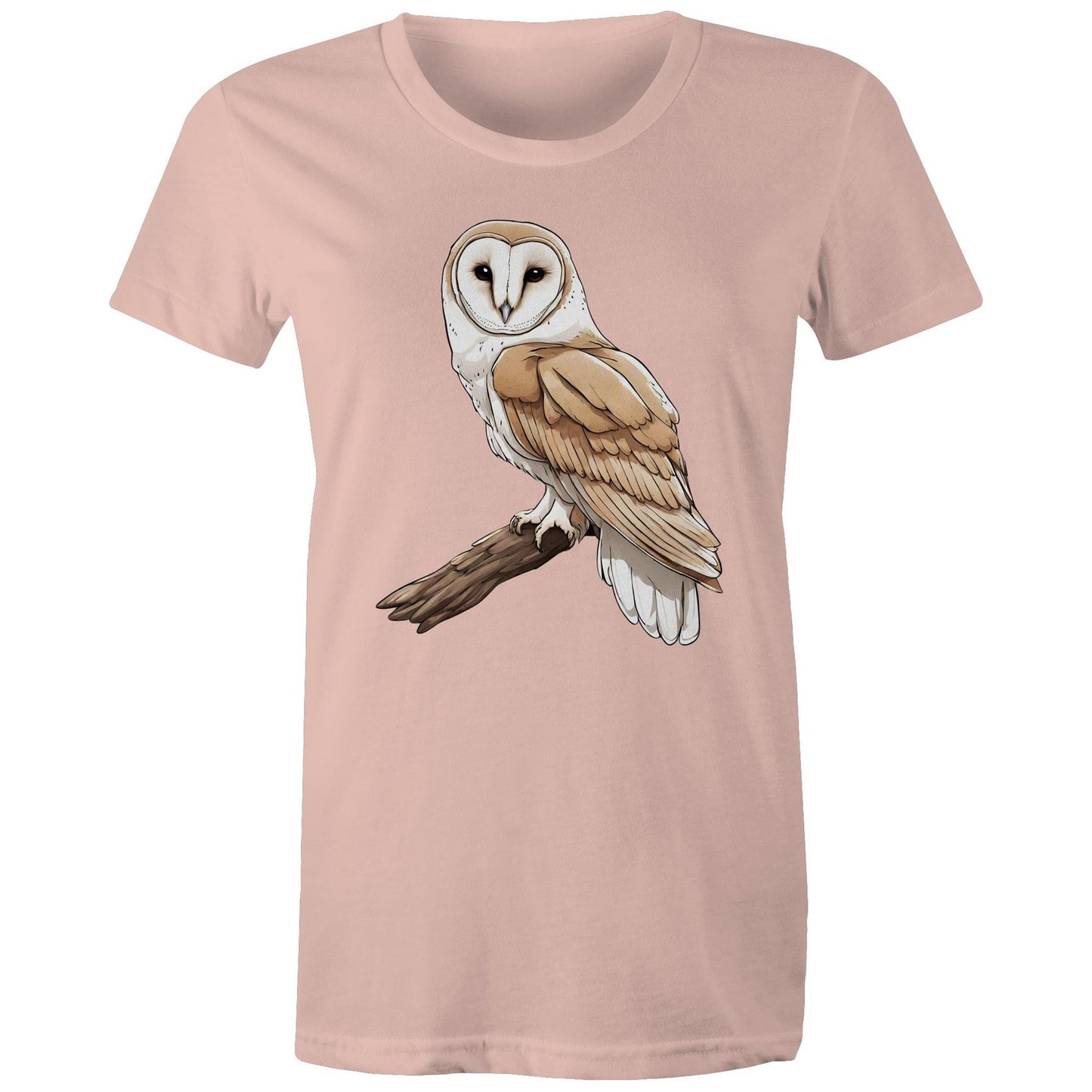 Women's Earthfolk Printed T shirt - Barn Owl