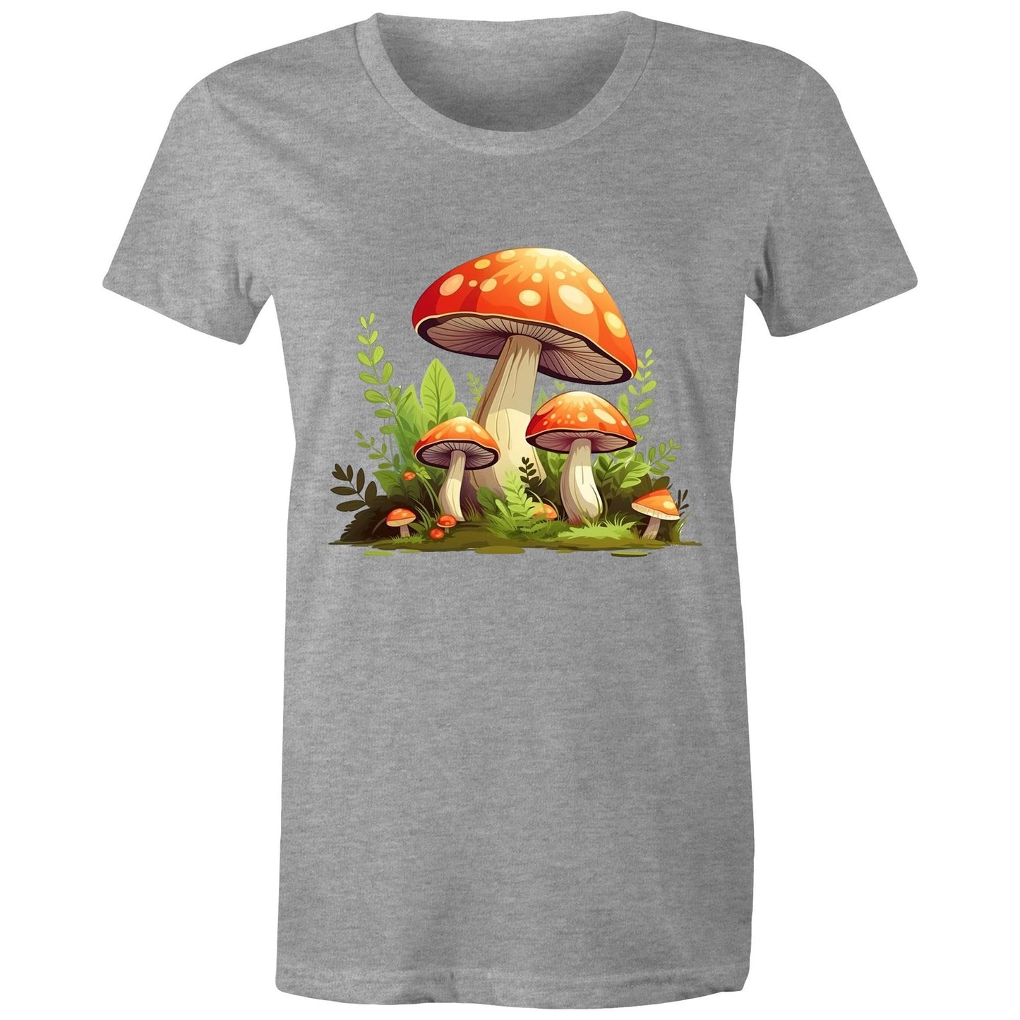 Women's Earthfolk Printed T shirt - Woodland Mushrooms