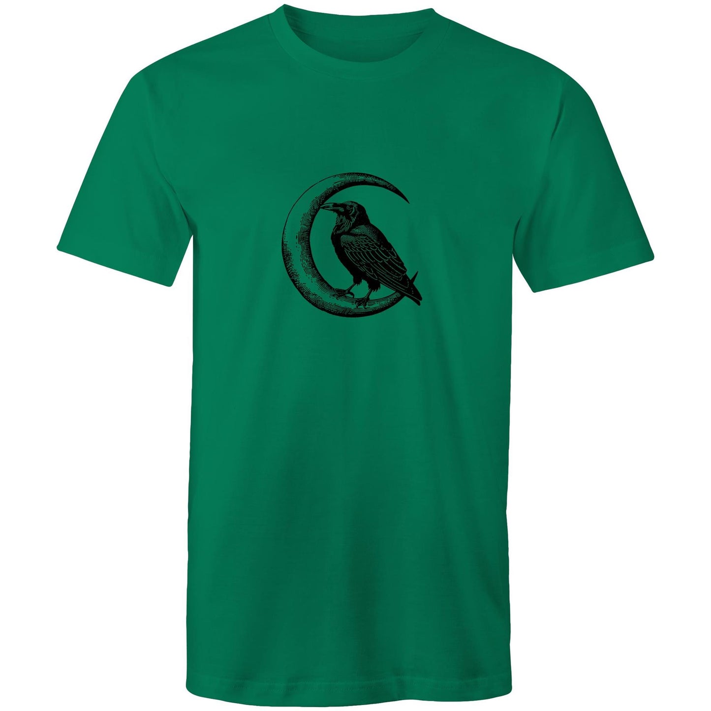 Men's Crow T-Shirt | Moon & Bird Graphic Tee