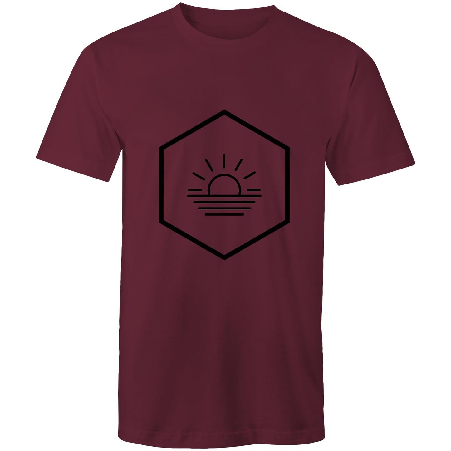 Men's Sunset T-Shirt | Minimalist Nature Graphic Tee