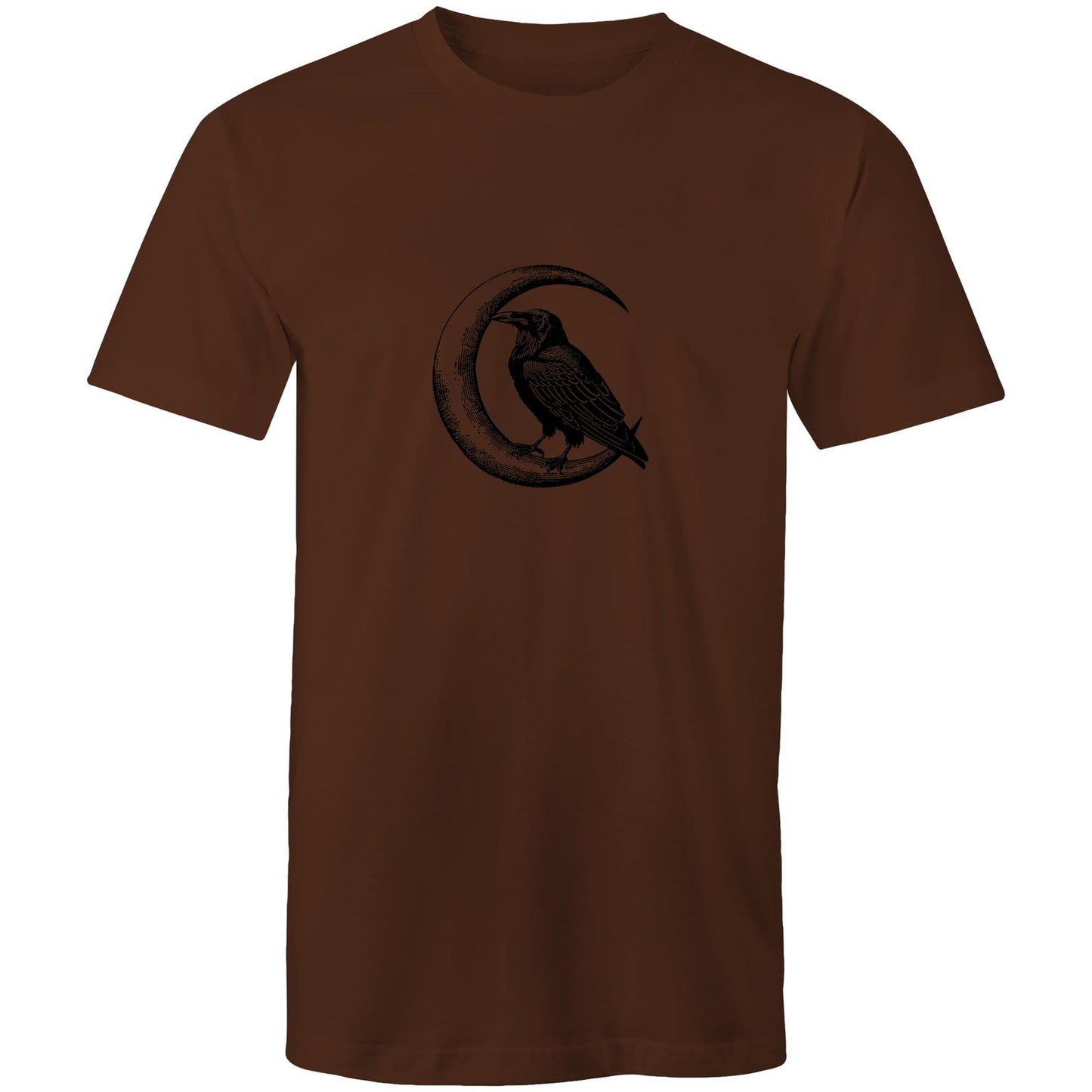 Men's Crow T-Shirt | Moon & Bird Graphic Tee