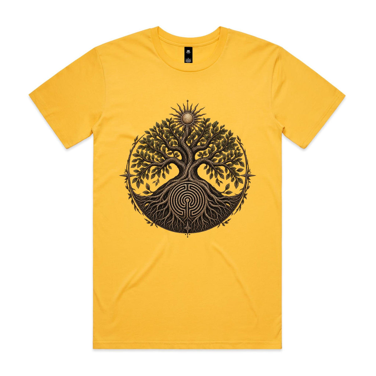 Men's Tree of Life Labyrinth Graphic T-Shirt | Earthfolk