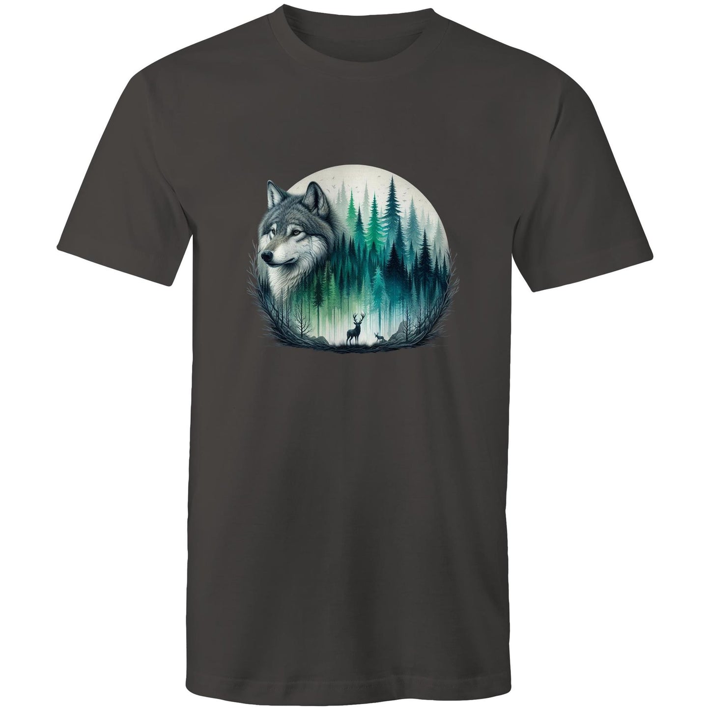 Men's Earthfolk T shirt - Wolf Landscape