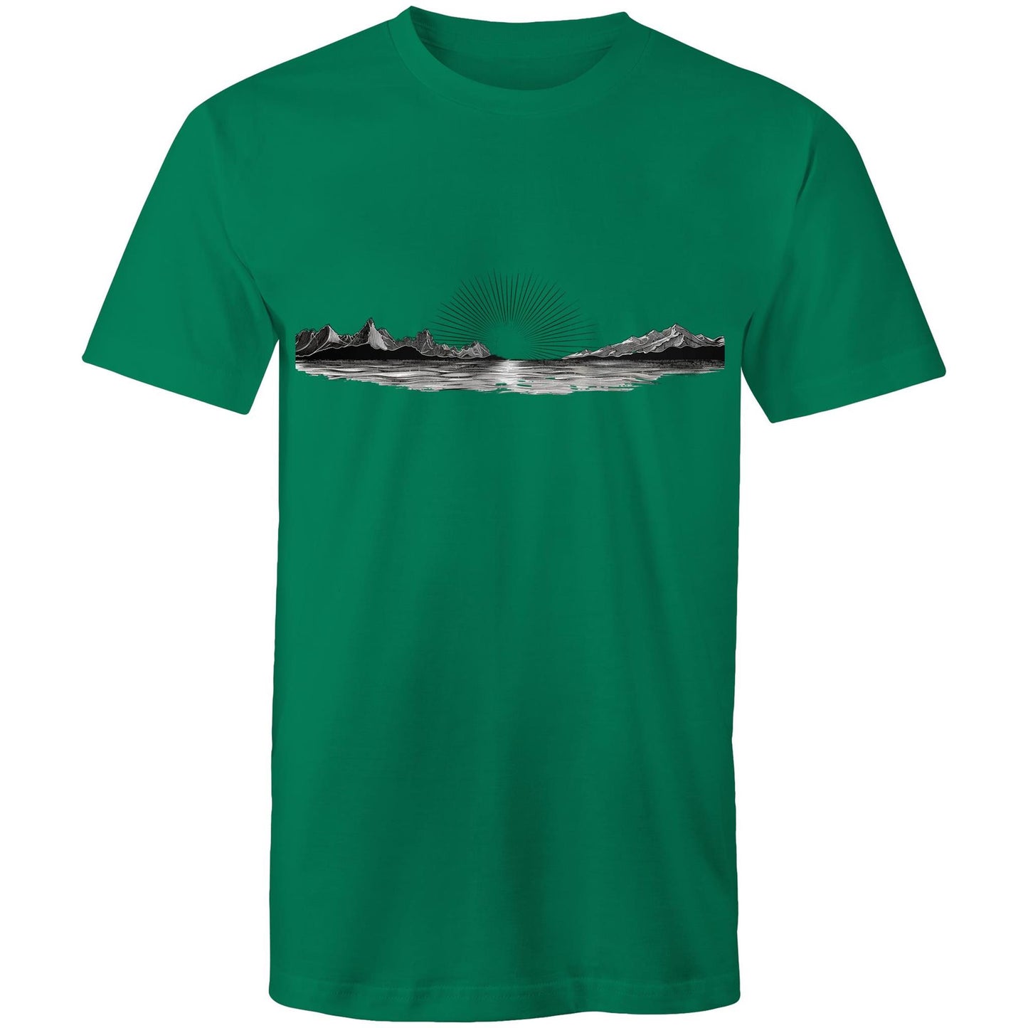 Men's Sunrise Graphic T-Shirt | Dawn Nature Print Tee